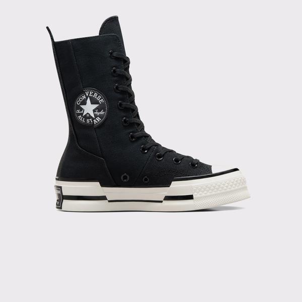 Converse Chuck 70 Plus Unisex Siyah Platform Sneaker