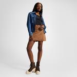 Converse Chuck 70 De Luxe Heel Unisex Kahverengi Deri Platform Sneaker