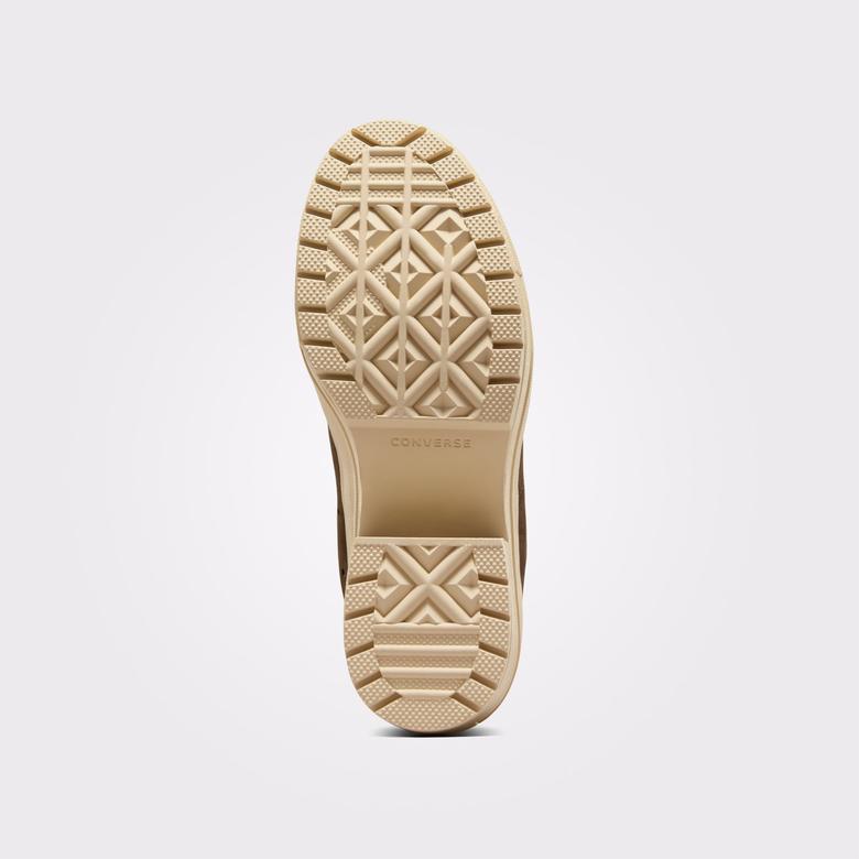 Converse Chuck 70 De Luxe Heel Unisex Kahverengi Deri Platform Sneaker