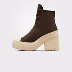 Converse Chuck 70 De Luxe Heel Unisex Kahverengi Deri Platform Sneaker
