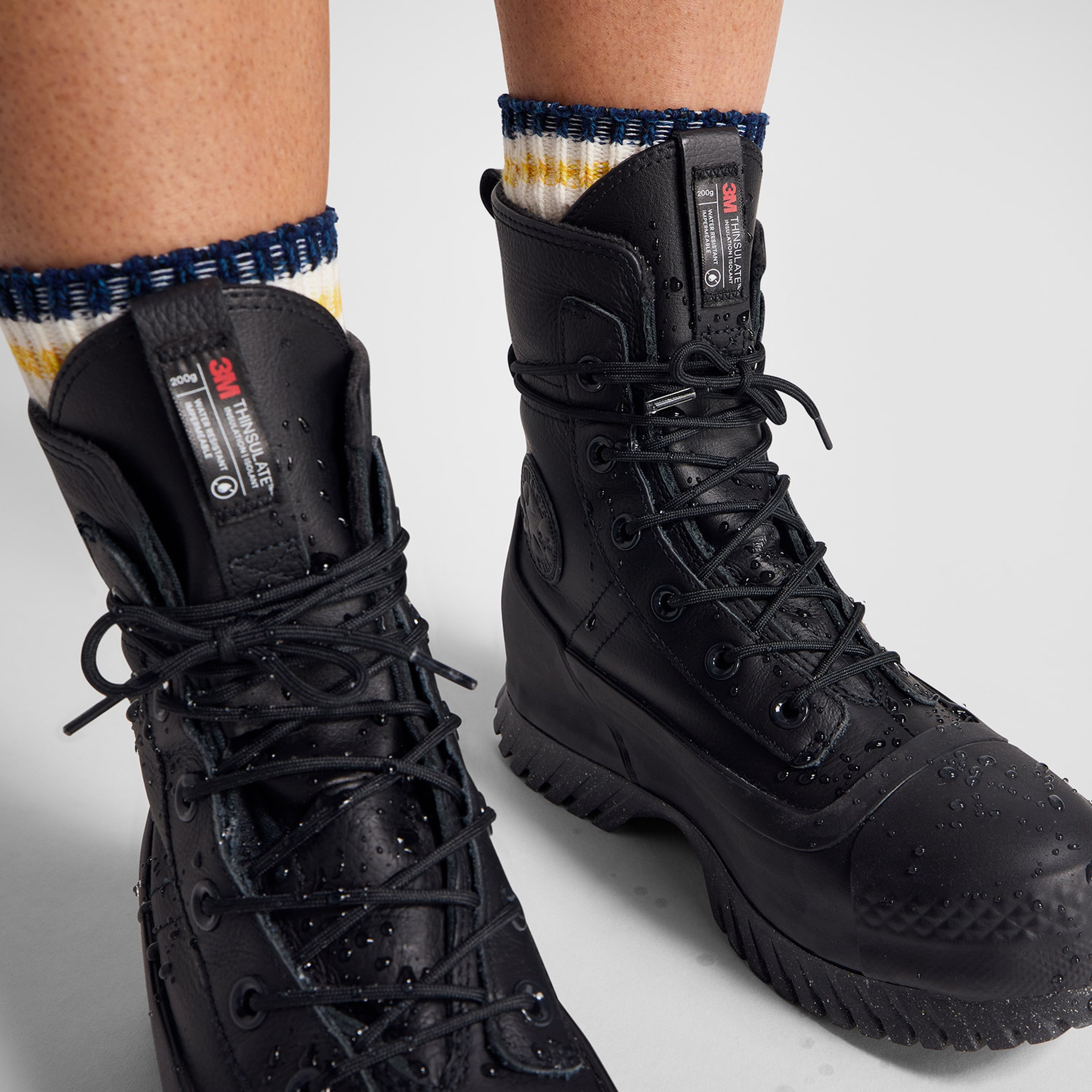 Converse Chuck Taylor All Star Lugged 2.0 CC Unisex Siyah Deri Platform Sneaker