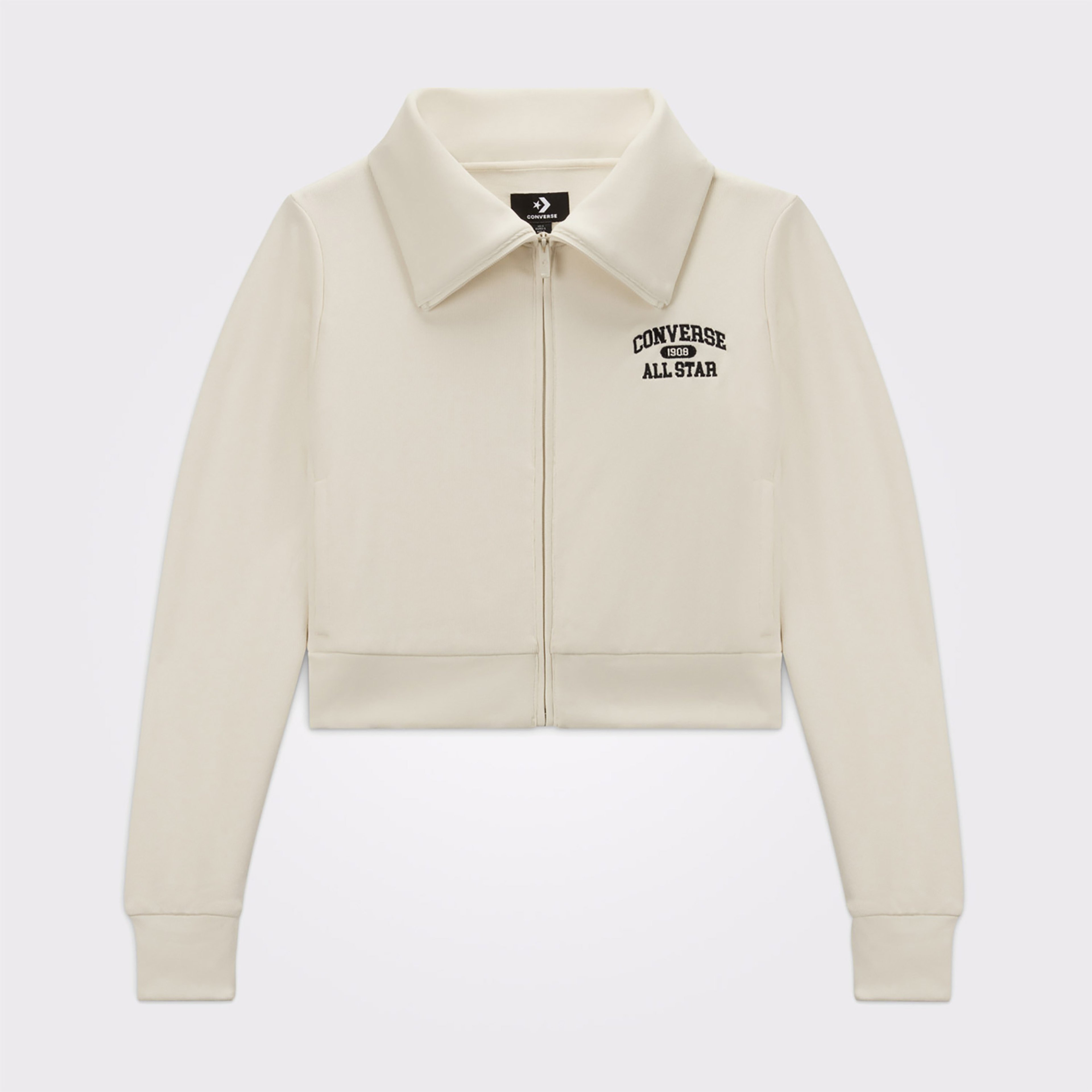 Converse Kadın Fermuarlı Krem Ceket