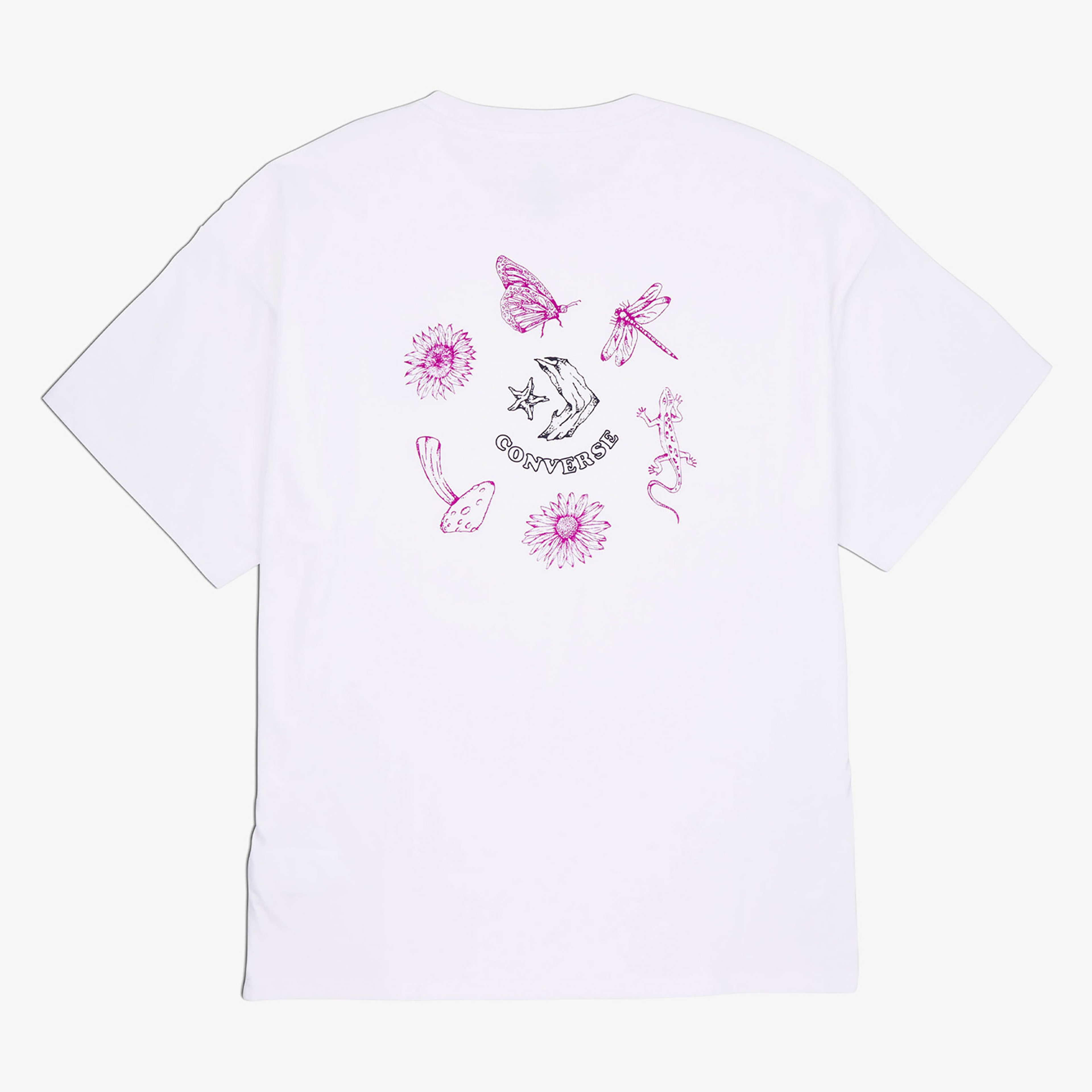 Converse Erkek Baskılı Beyaz T-Shirt