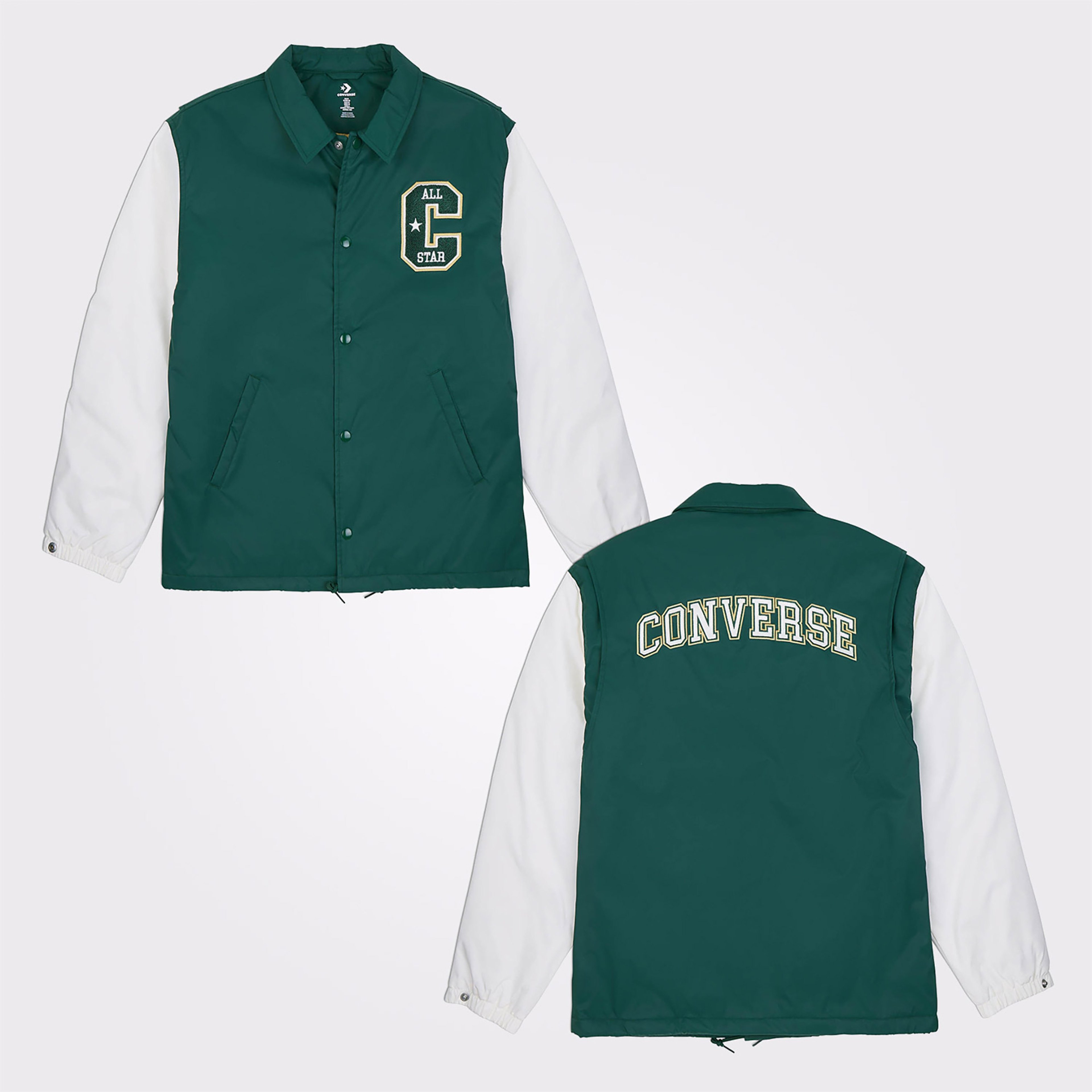 Converse Colorblocked Erkek Renk Bloklu Yeşil Ceket