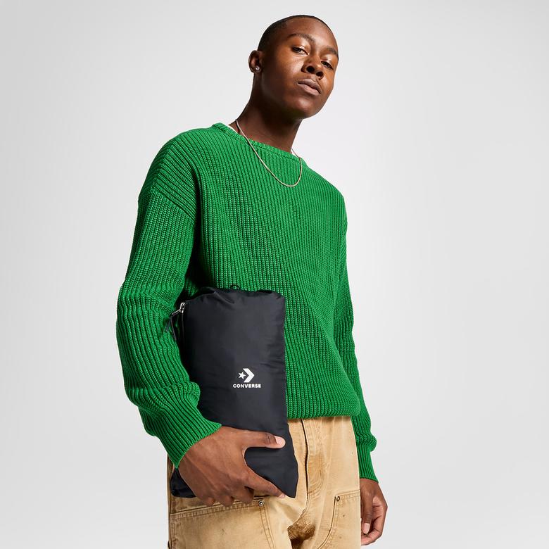 Converse Classic Erkek Kapüşonlu Siyah Ceket