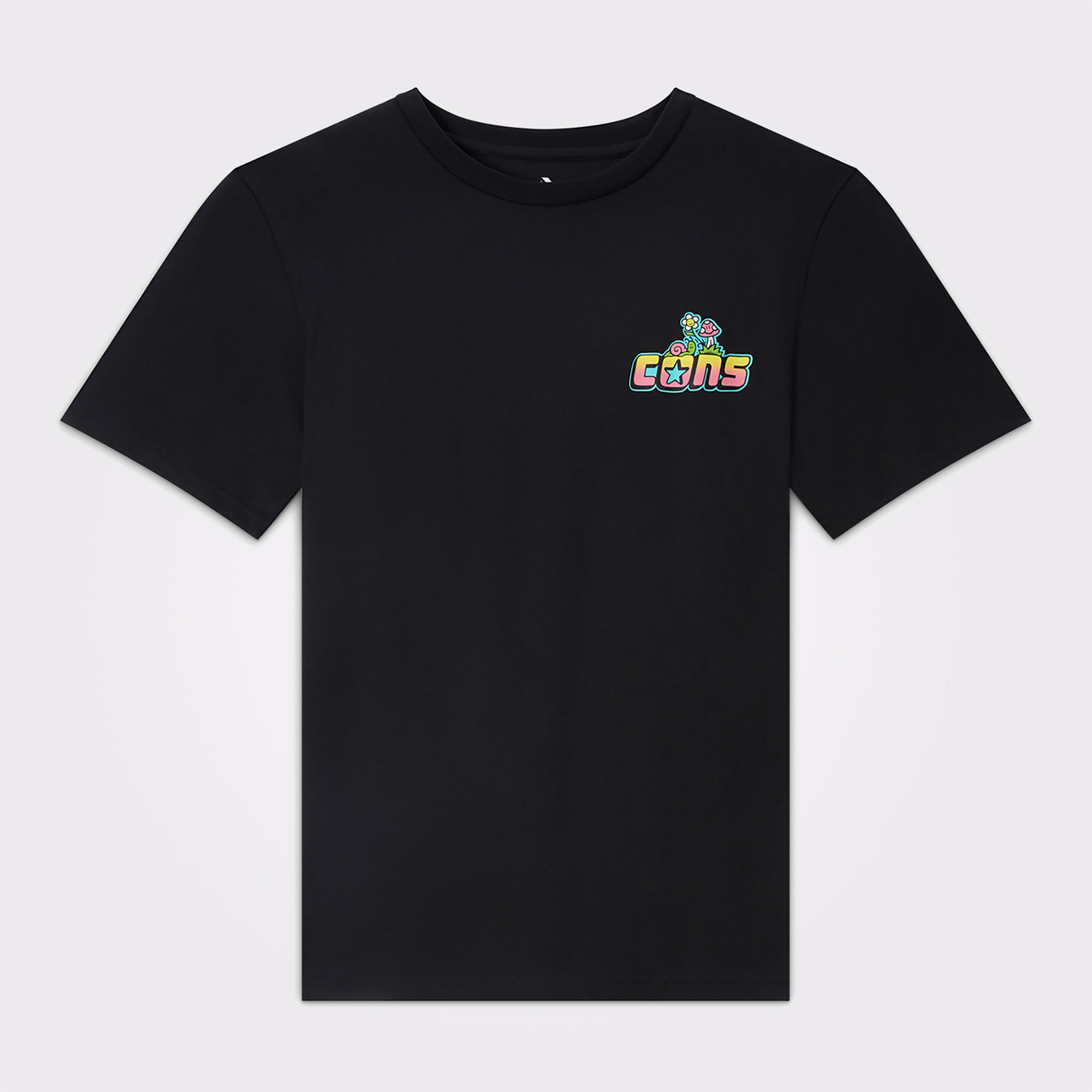 Converse CONS Erkek Baskılı Siyah T-Shirt