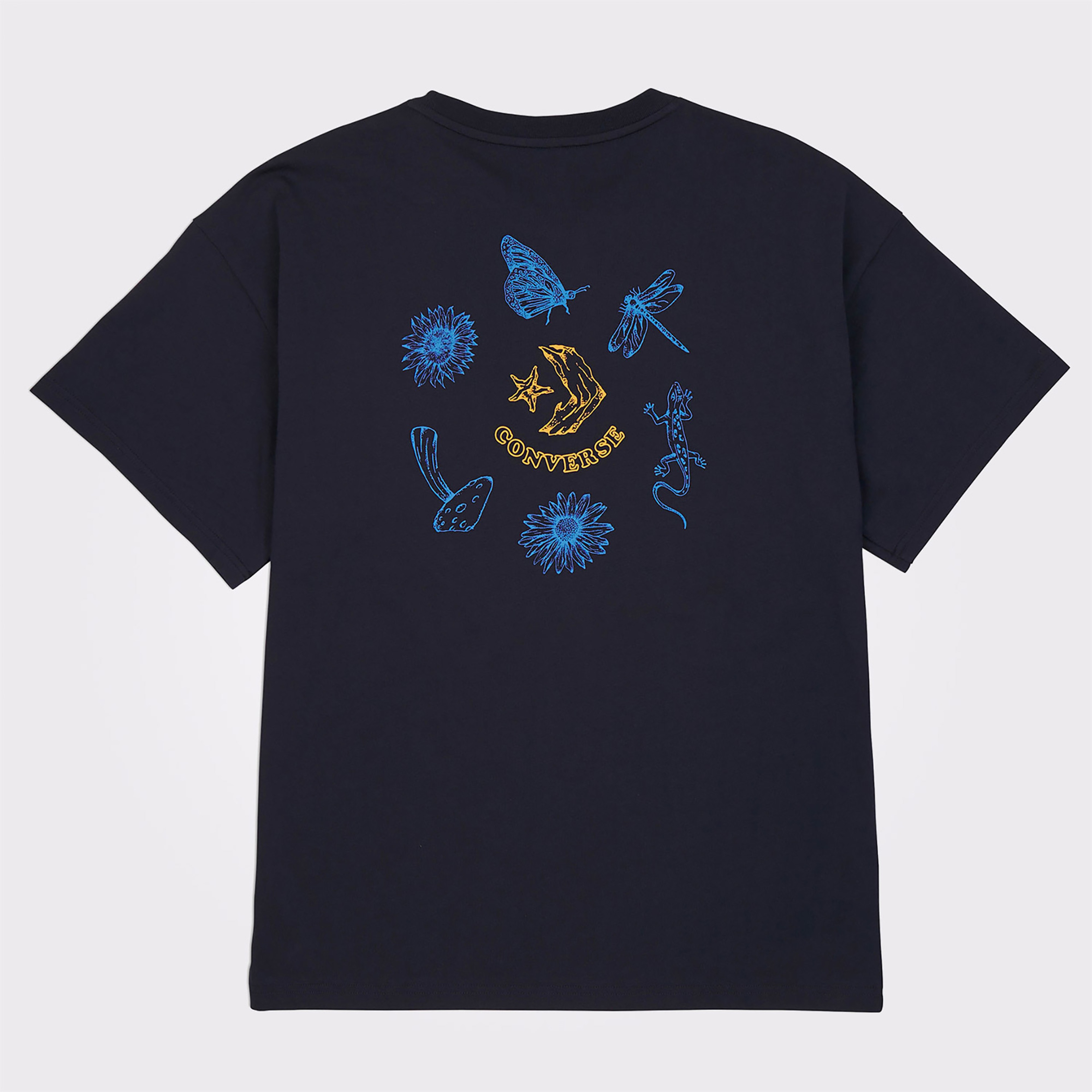 Converse Erkek Baskılı Siyah T-Shirt