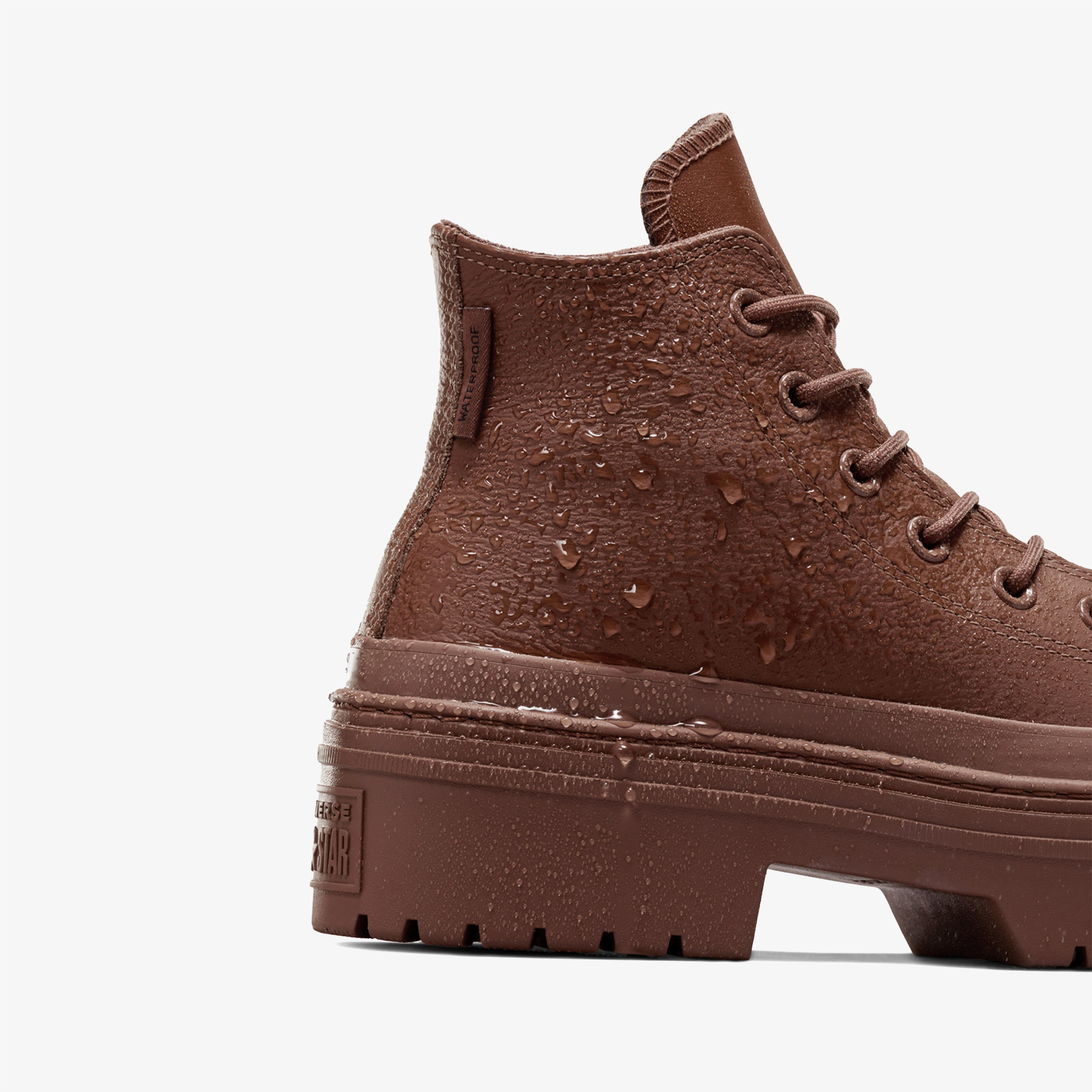 Converse Chuck Taylor All Star Lugged Heel Kadın Kahverengi Deri Platform Sneaker