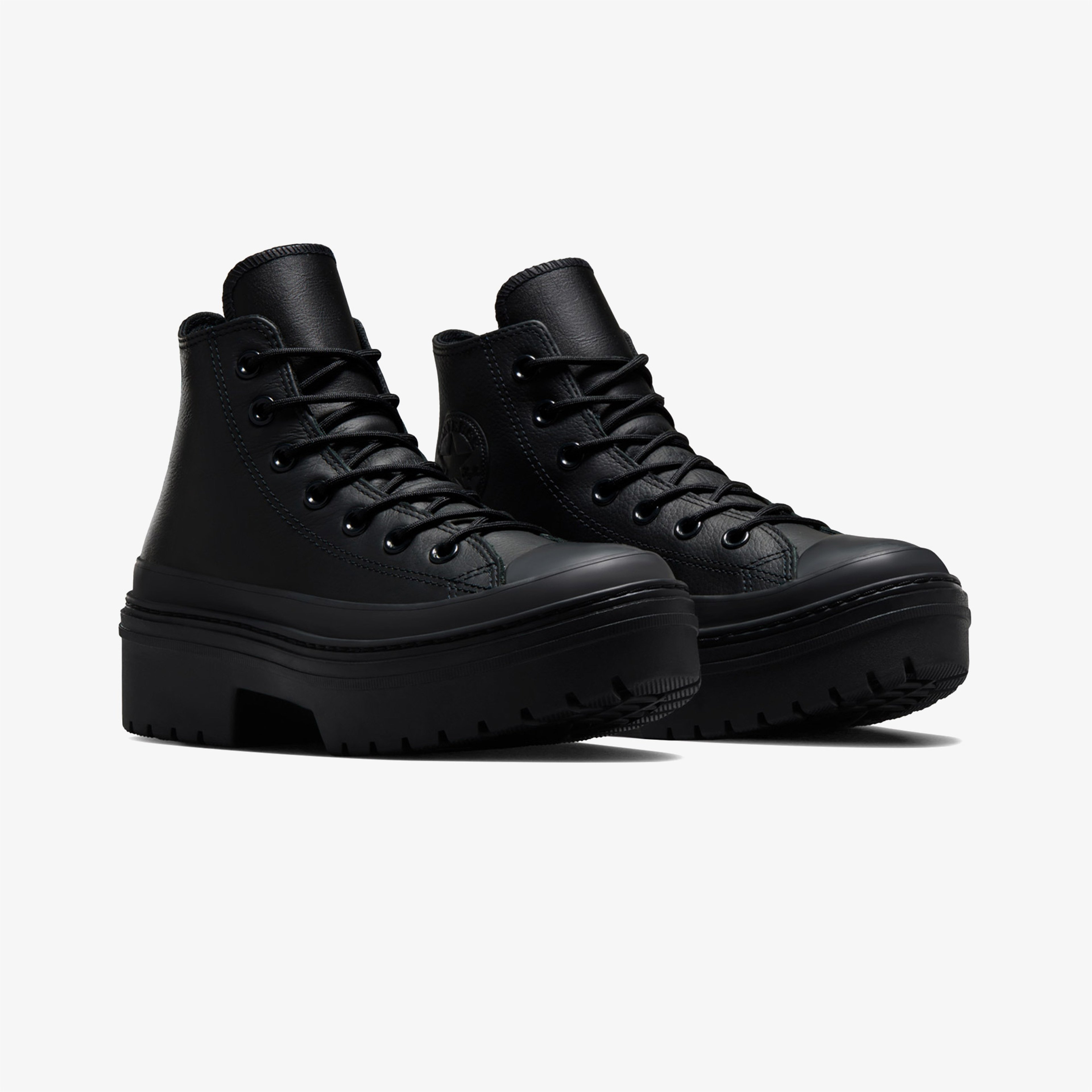 Converse Chuck Taylor All Star Lugged Heel Unisex Siyah Deri Platform Sneaker