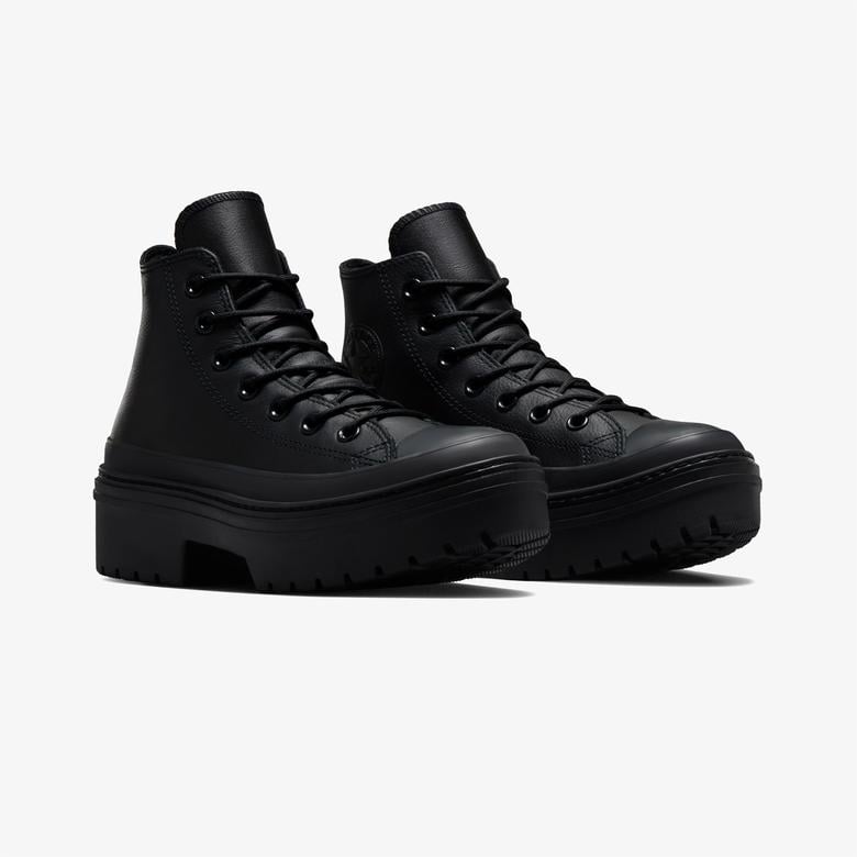 Converse Chuck Taylor All Star Lugged Heel Unisex Siyah Deri Platform Sneaker