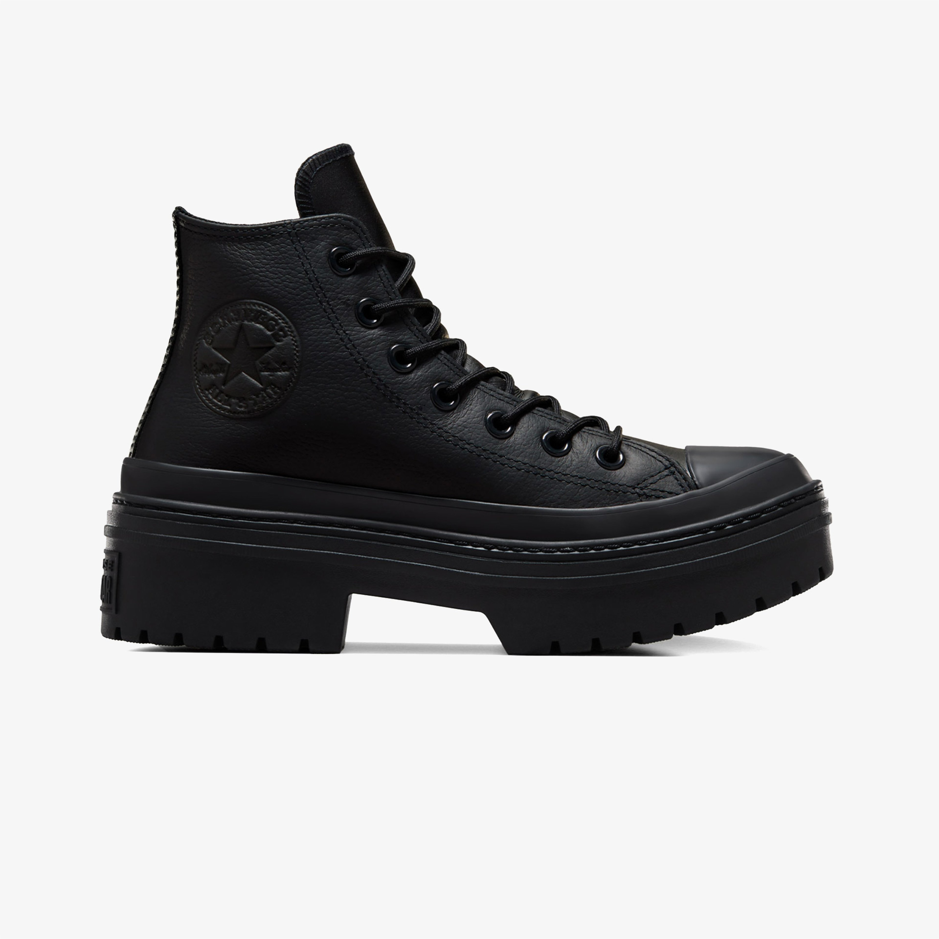 Converse Chuck Taylor All Star Lugged Heel Unisex Siyah Deri Platform Sneaker