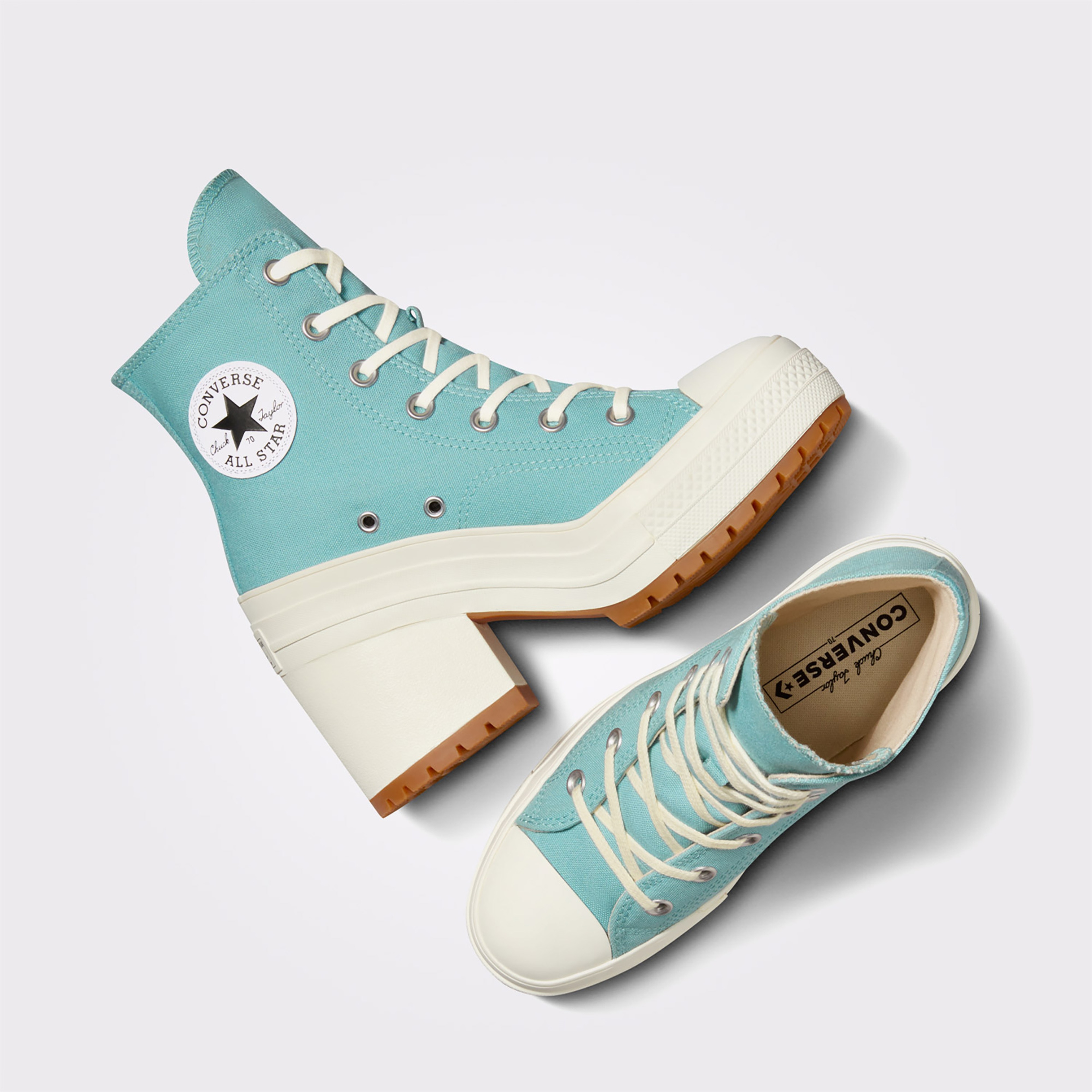 Converse Chuck 70 De Luxe Heel Kadın Mavi Platform Sneaker