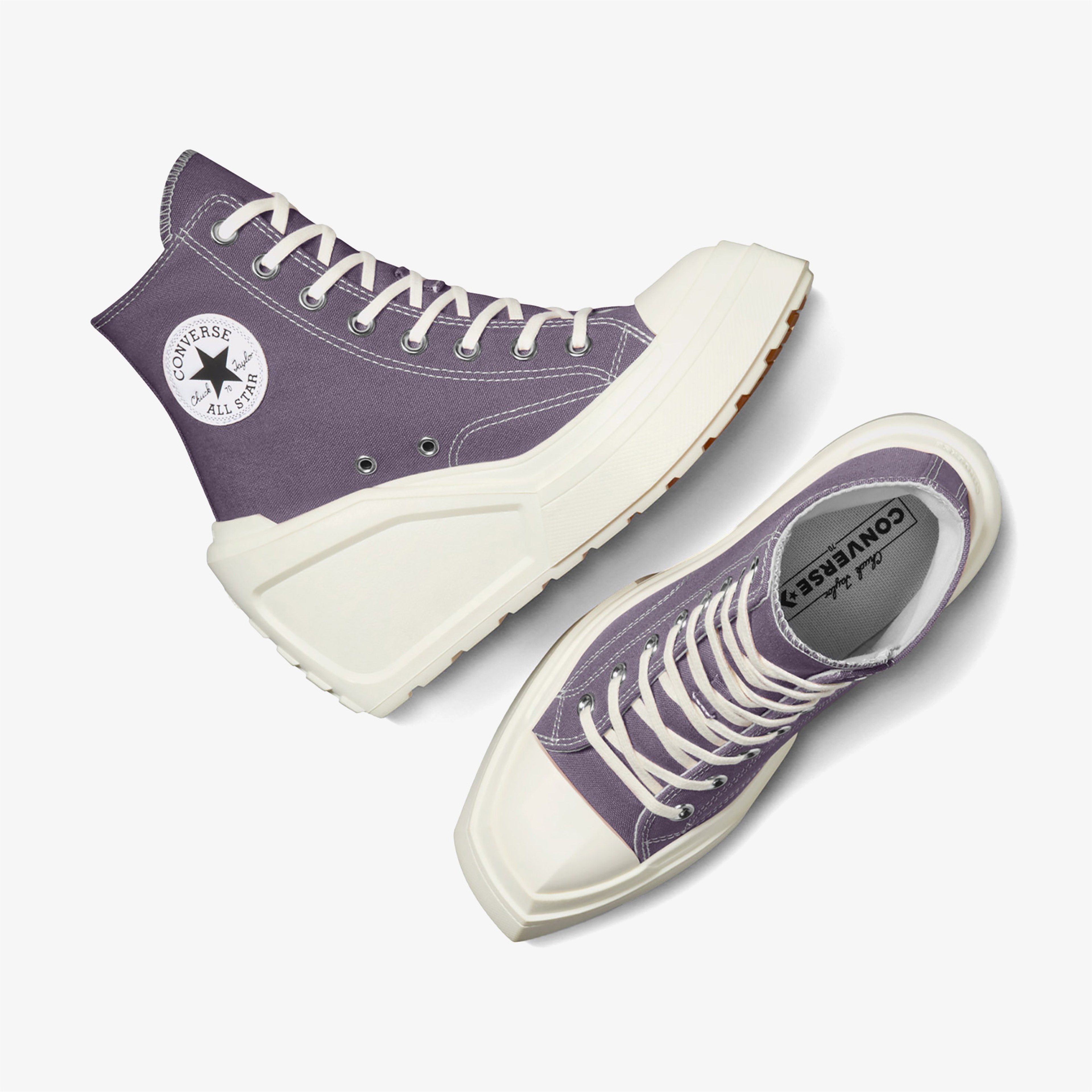 Converse Chuck 70 De Luxe Wedge Unisex Mor Platform Sneaker