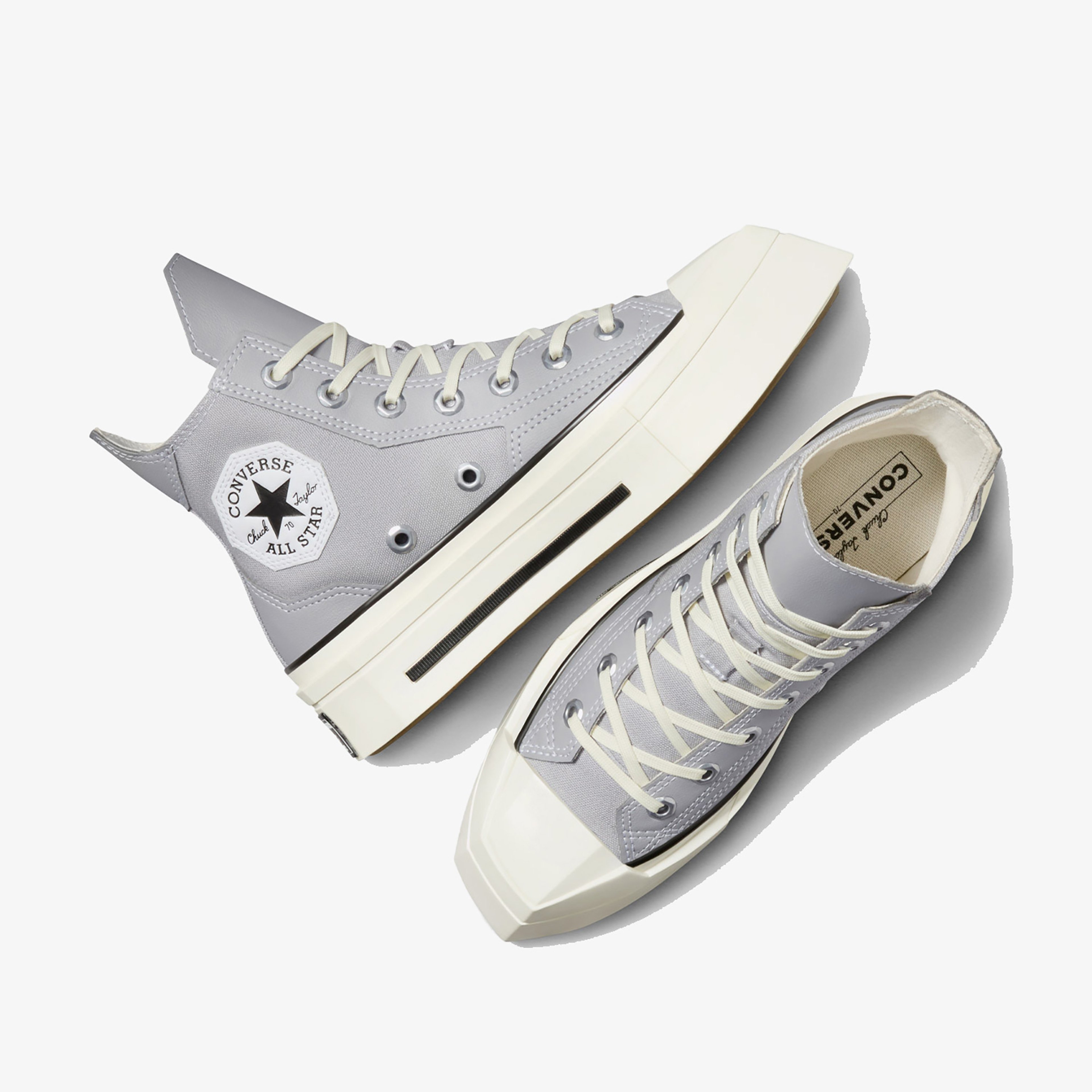Converse Chuck 70 De Luxe Squared Unisex Gri Platform Sneaker