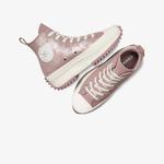 Converse Run Star Hike Unisex Pembe Süet Shimmer Platform Sneaker