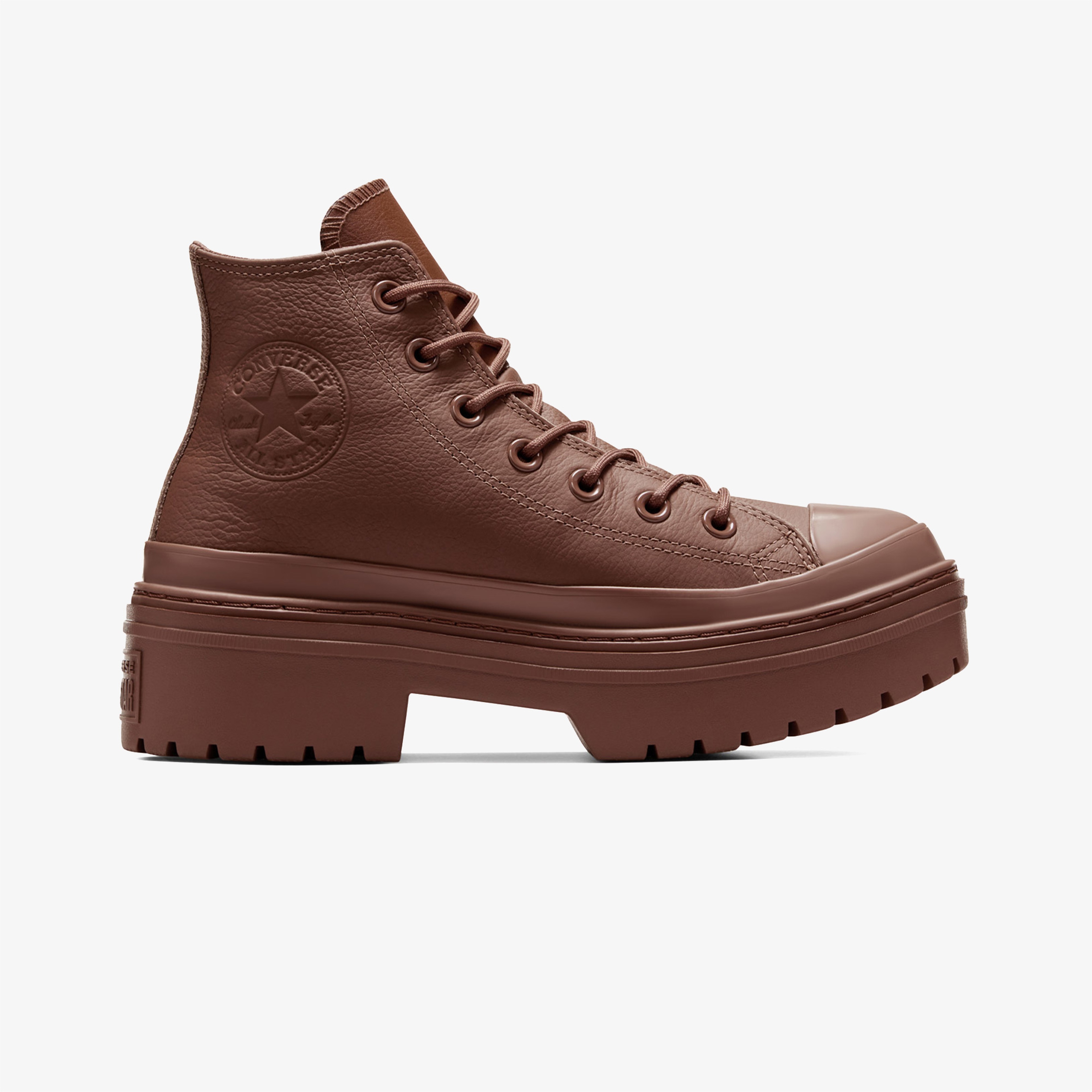 Converse Chuck Taylor All Star Lugged Heel Kadın Kahverengi Deri Platform Sneaker