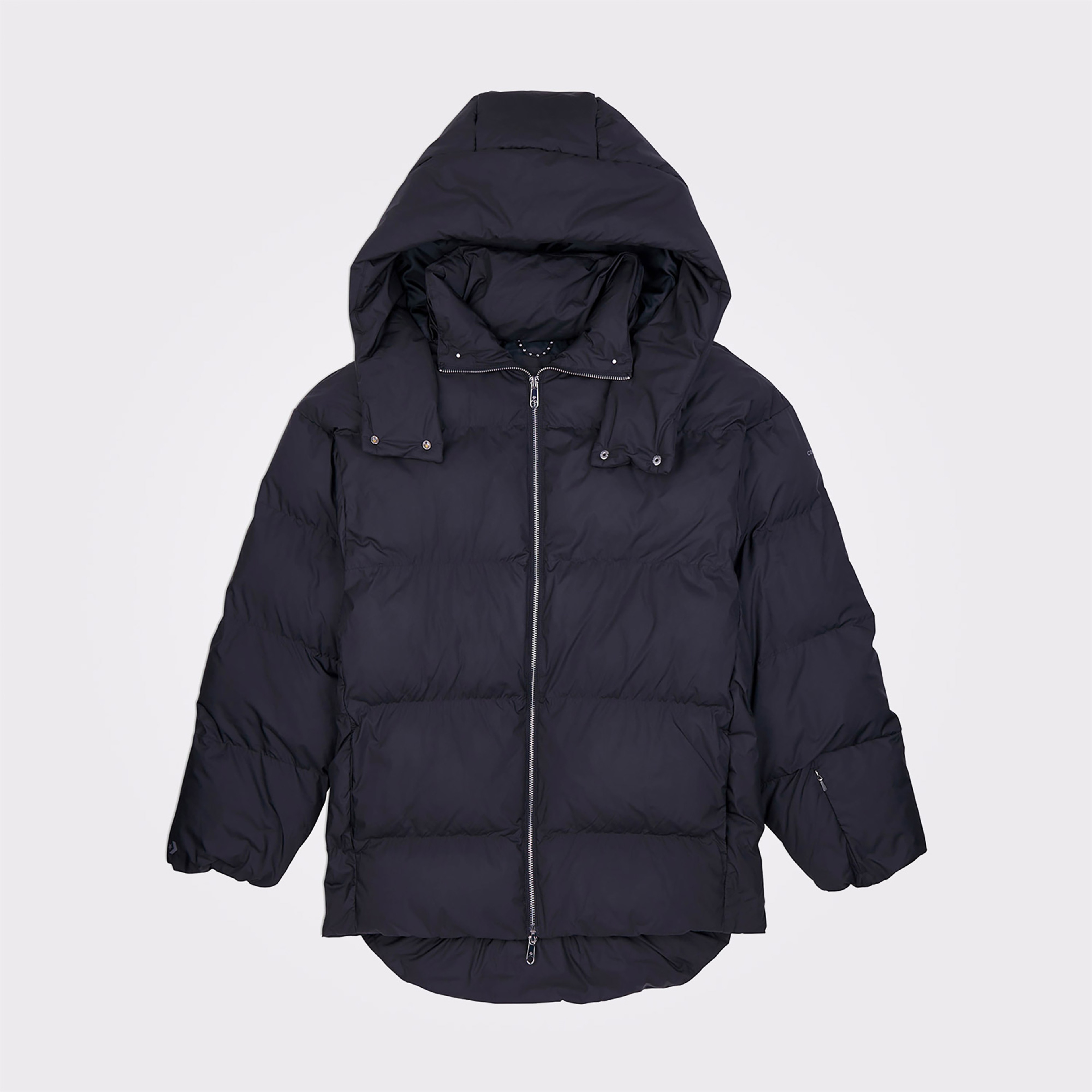 Converse Classic Kadın Kapüşonlu Siyah Şişme Mont