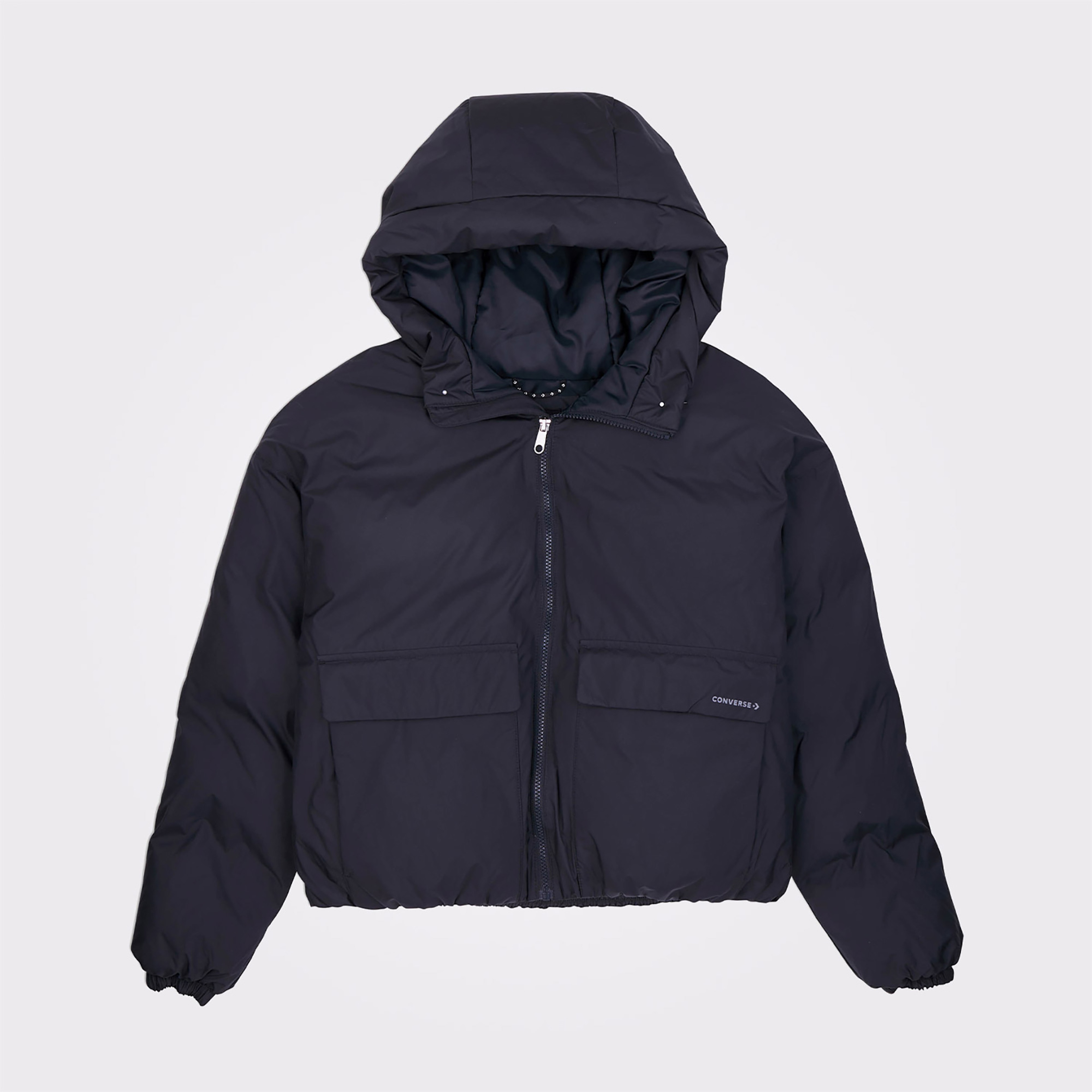 Converse Classic Kadın Kapüşonlu Siyah Mont