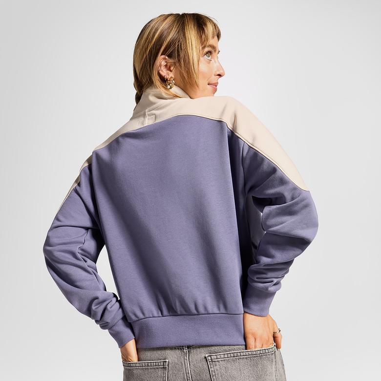 Converse Wordmark Kadın Lila Sweatshirt