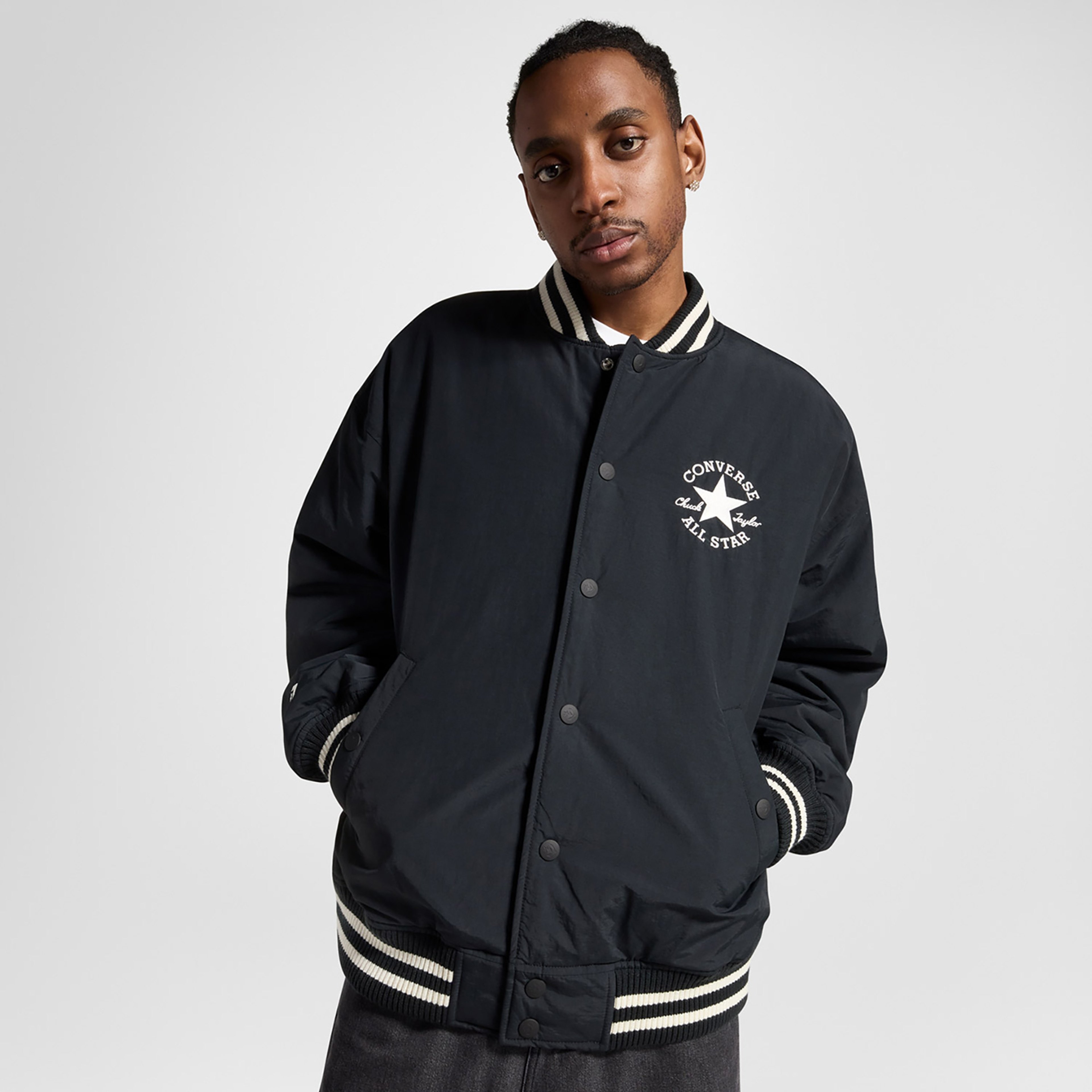 Converse Classic Bomber Erkek Siyah Ceket