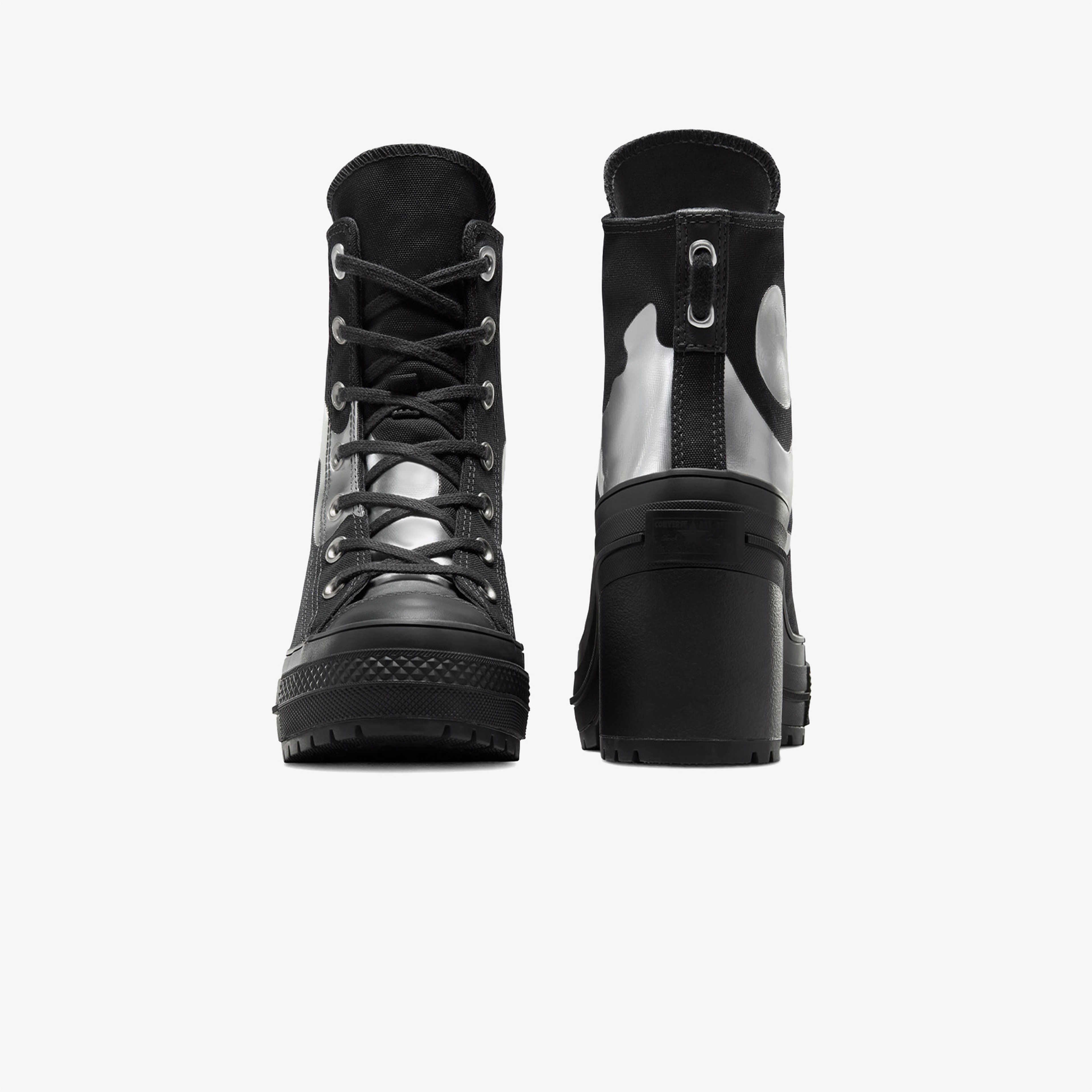 Converse Chuck 70 De Luxe Heel Chrome Unisex Siyah Platform Sneaker