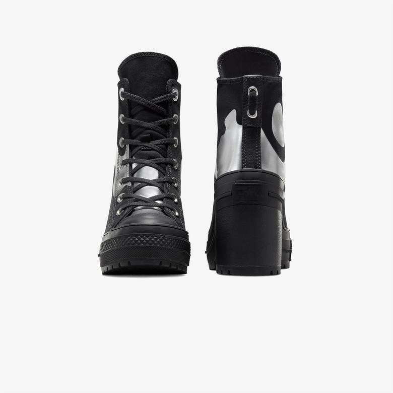 Converse Chuck 70 De Luxe Heel Chrome Unisex Siyah Platform Sneaker