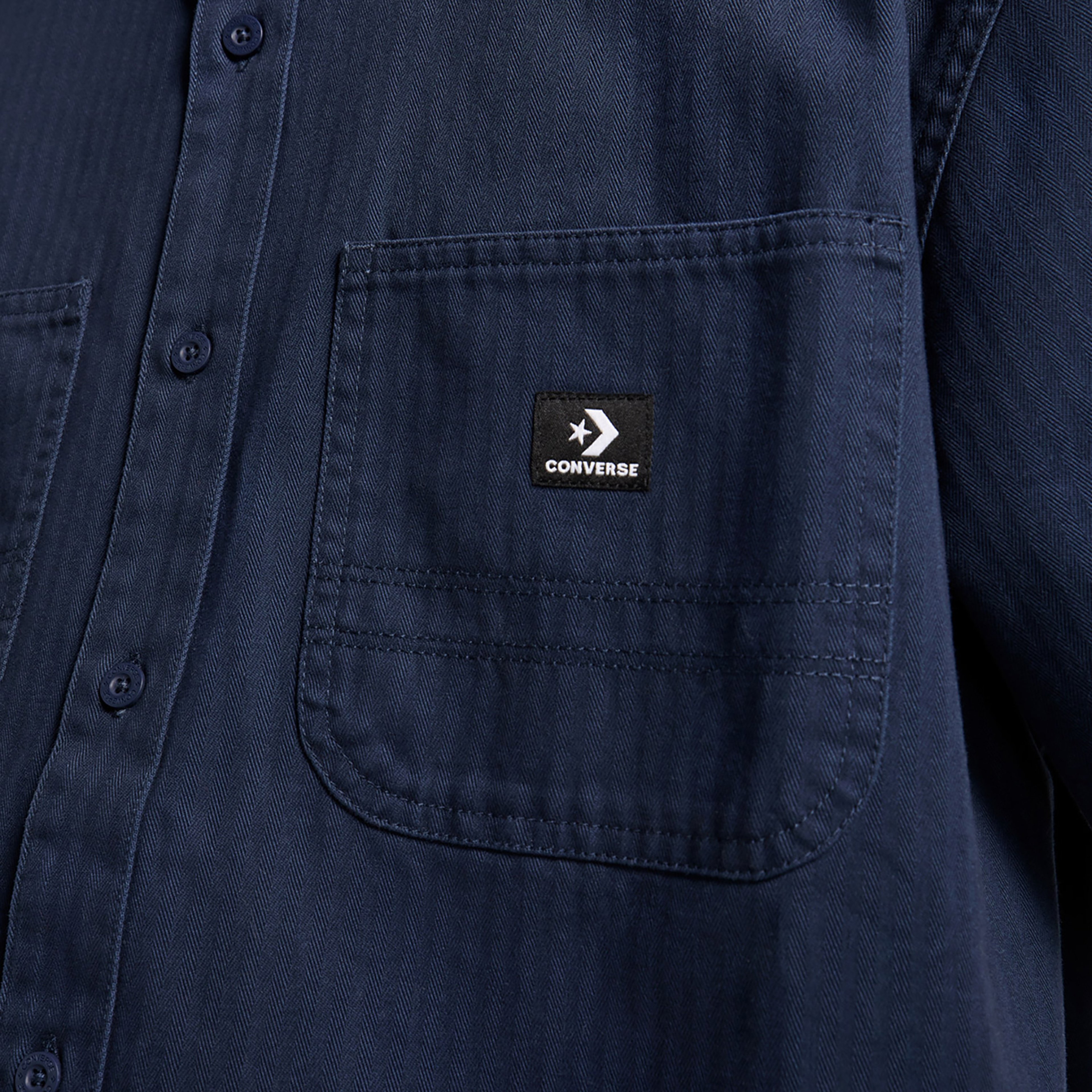 Converse Classic Erkek Cepli Lacivert Gömlek