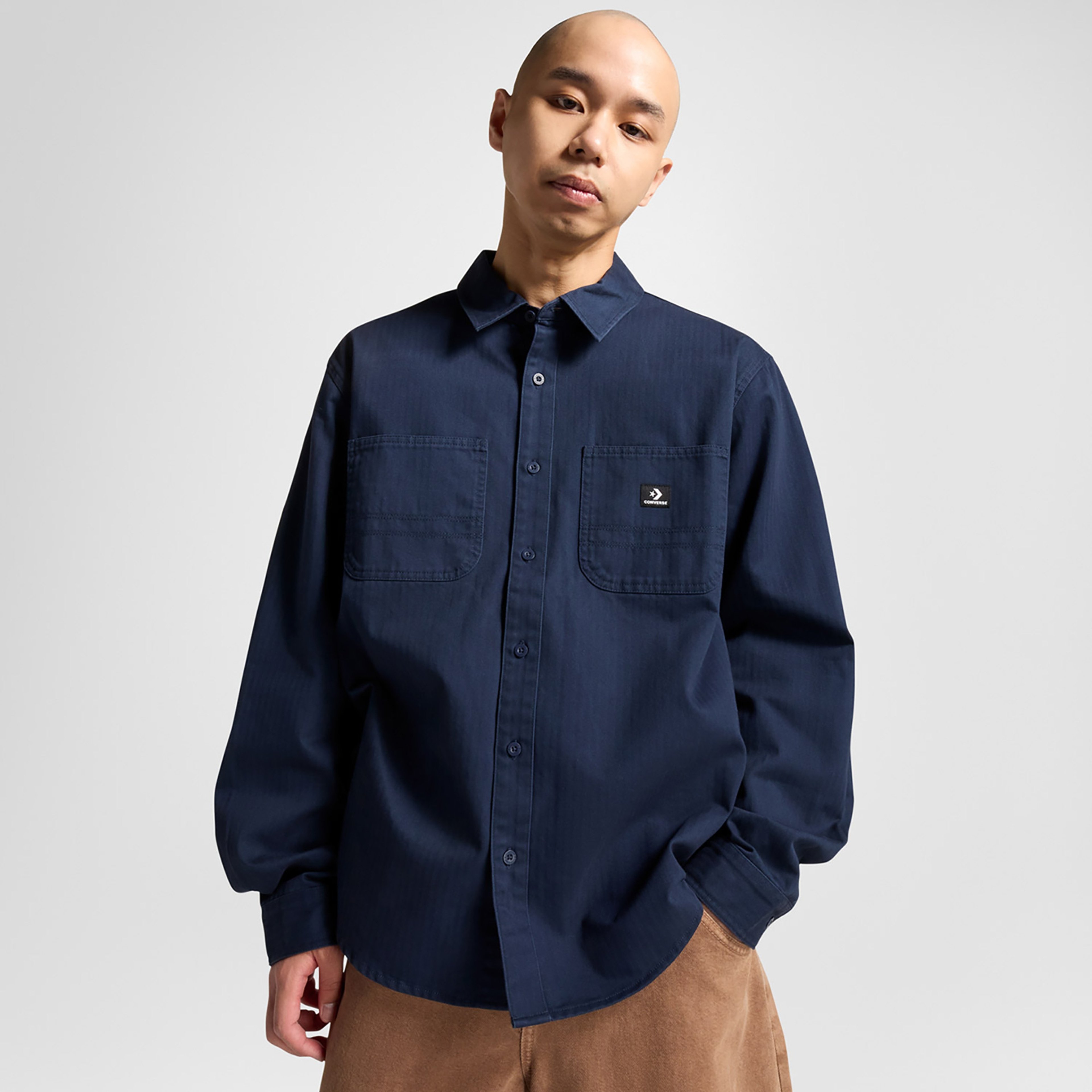 Converse Classic Erkek Cepli Lacivert Gömlek