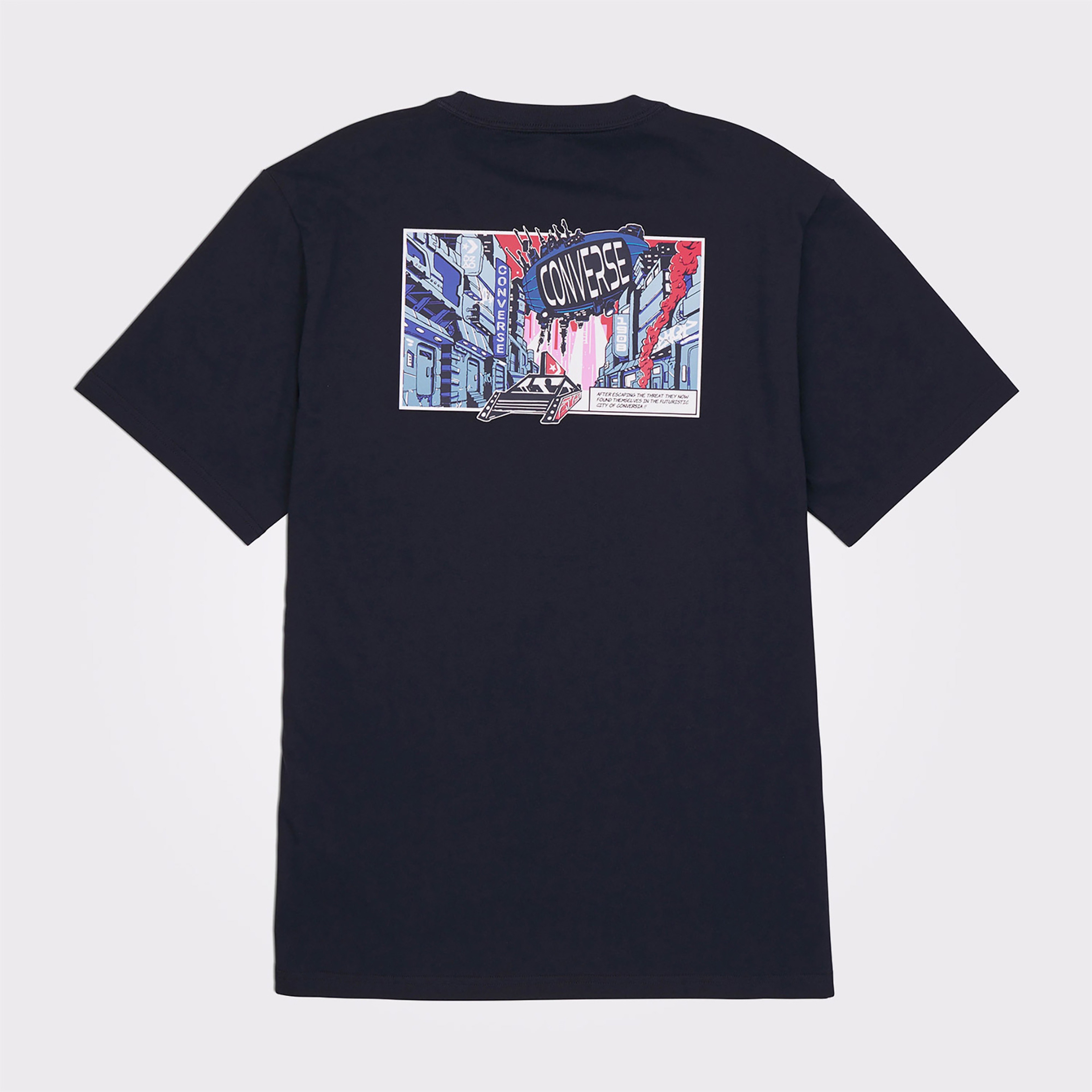 Converse Baskılı Erkek Siyah T-Shirt