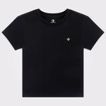 Converse Slim Fit Kadın Siyah T-Shirt