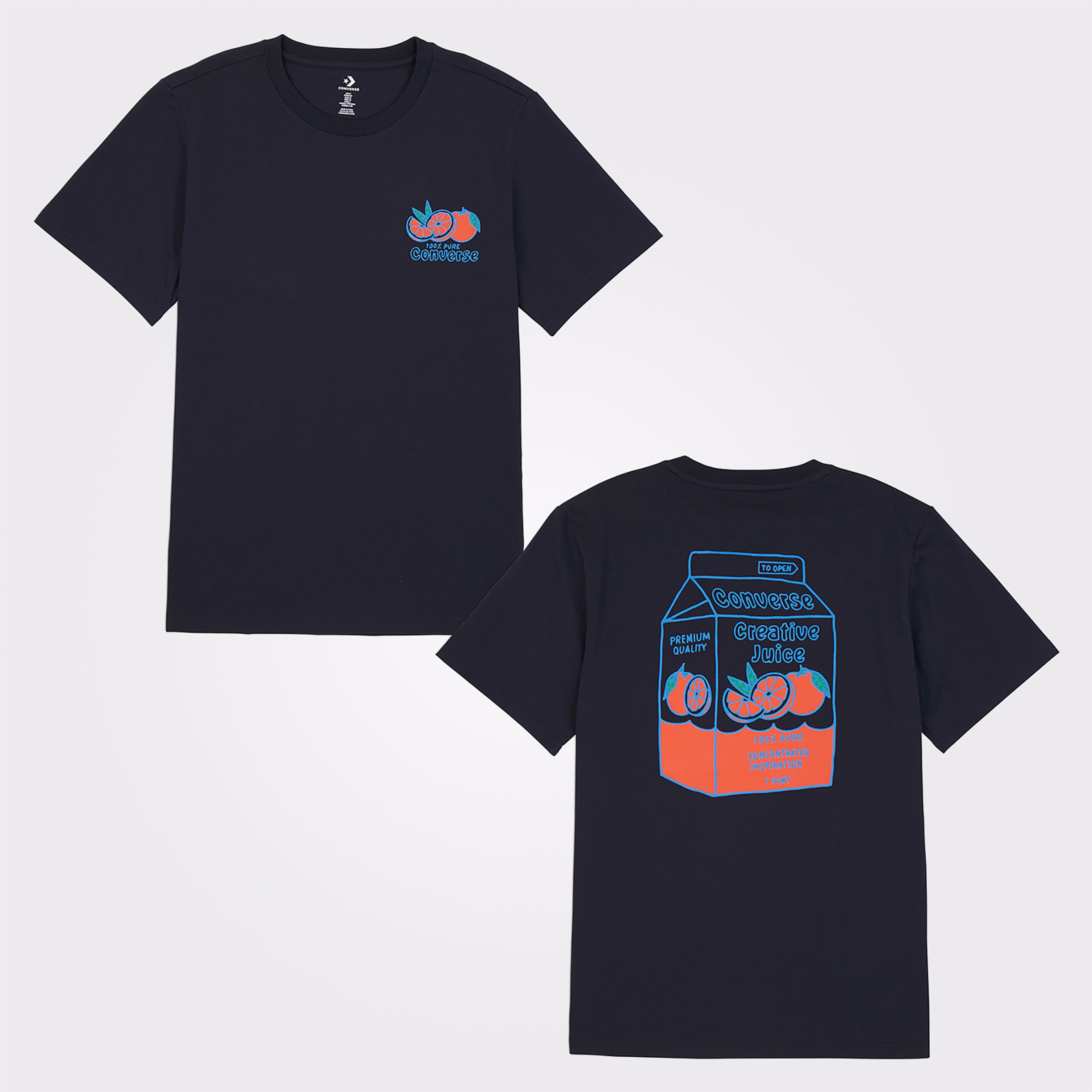 Converse Erkek Baskılı Siyah T-Shirt