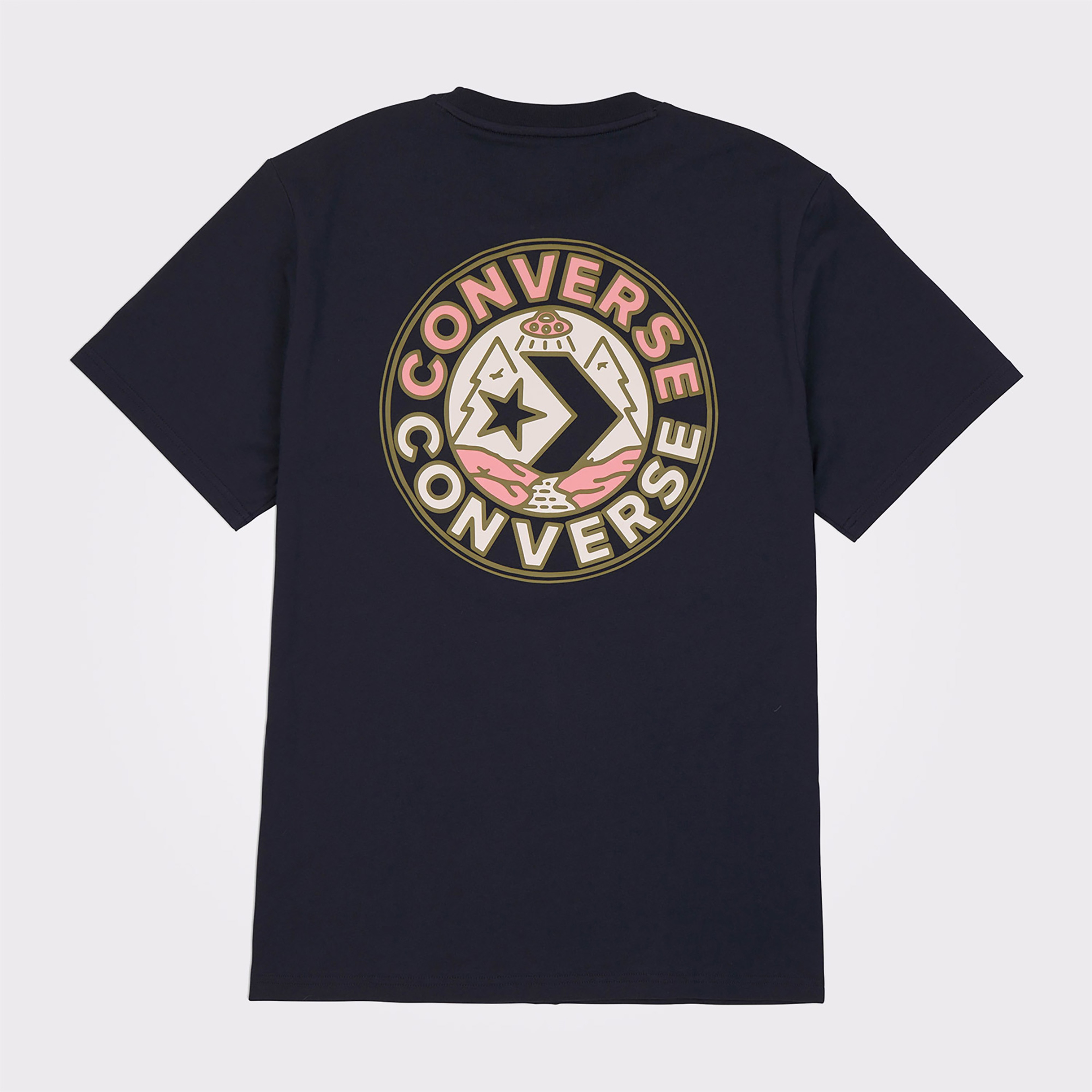 Converse Baskılı Erkek Siyah T-Shirt