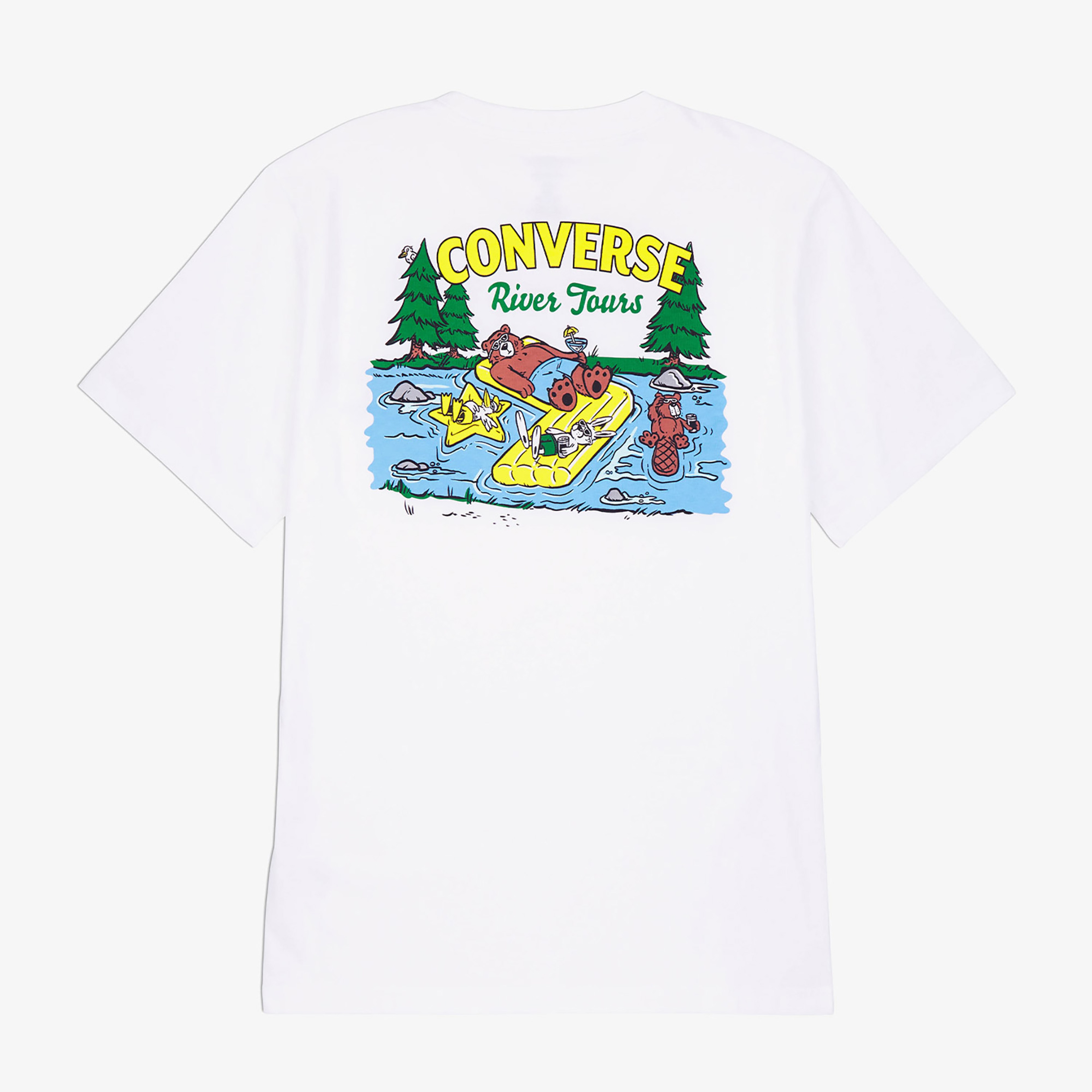 Converse Classic Erkek Baskılı Beyaz T-Shirt