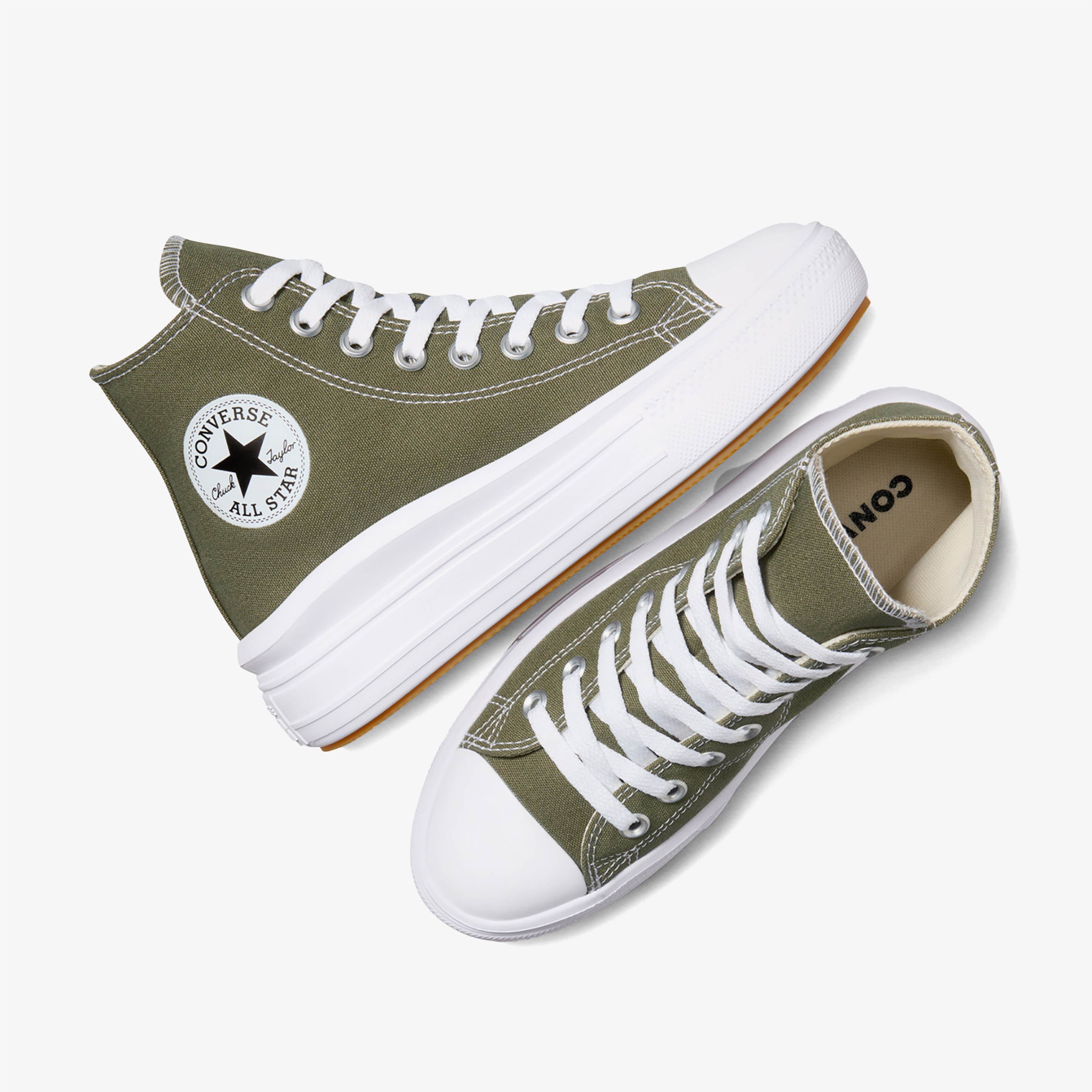 Converse Chuck Taylor All Star Move Platform Unisex Haki Sneaker