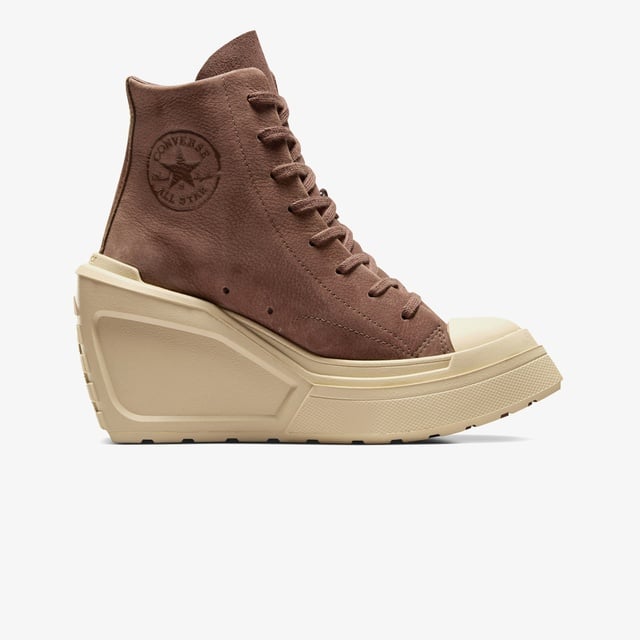 Converse Converse Chuck 70 De Luxe Wedge Kadın Kahverengi Deri Platform Sneaker | Occasion Kahverengi - 2. görsel