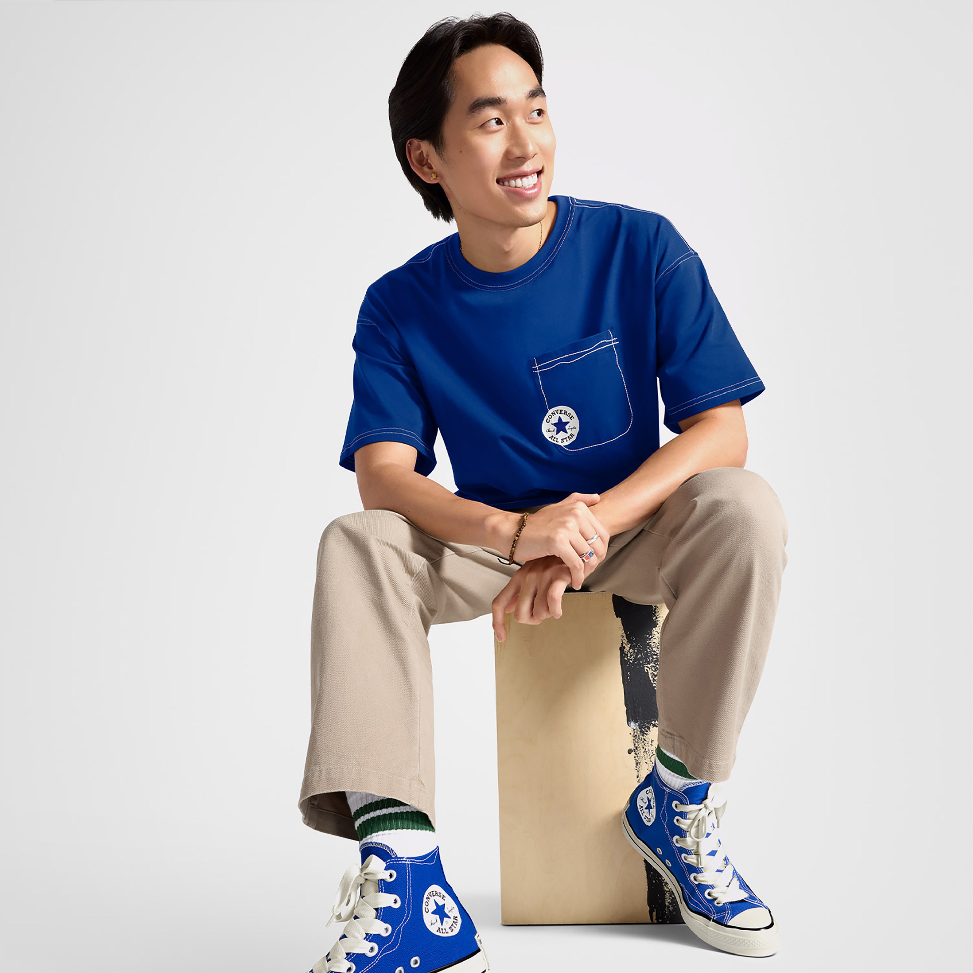 Converse Classic Erkek Beyaz T-Shirt