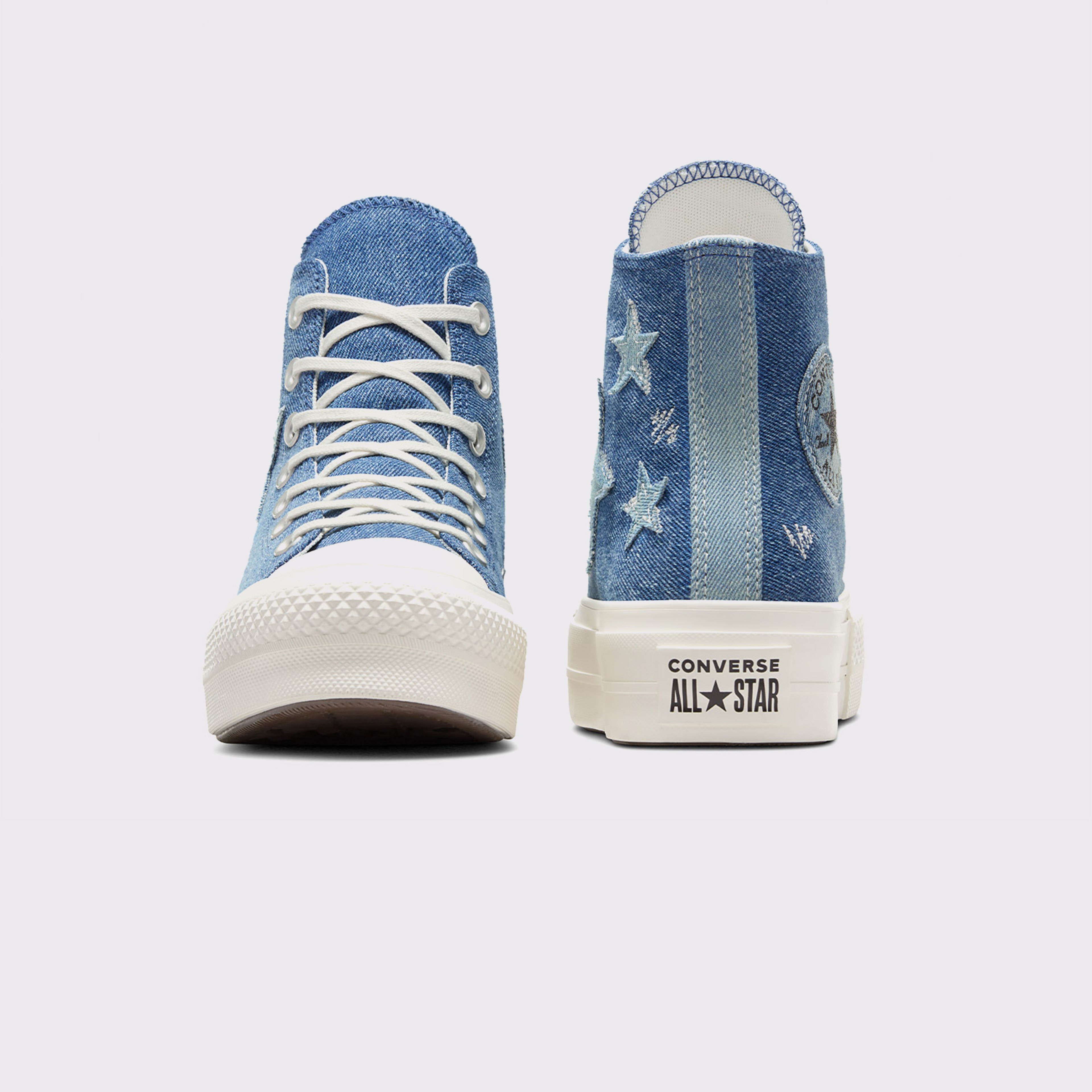 Converse Chuck Taylor All Star Lift Unisex Lacivert Denim Platform Sneaker