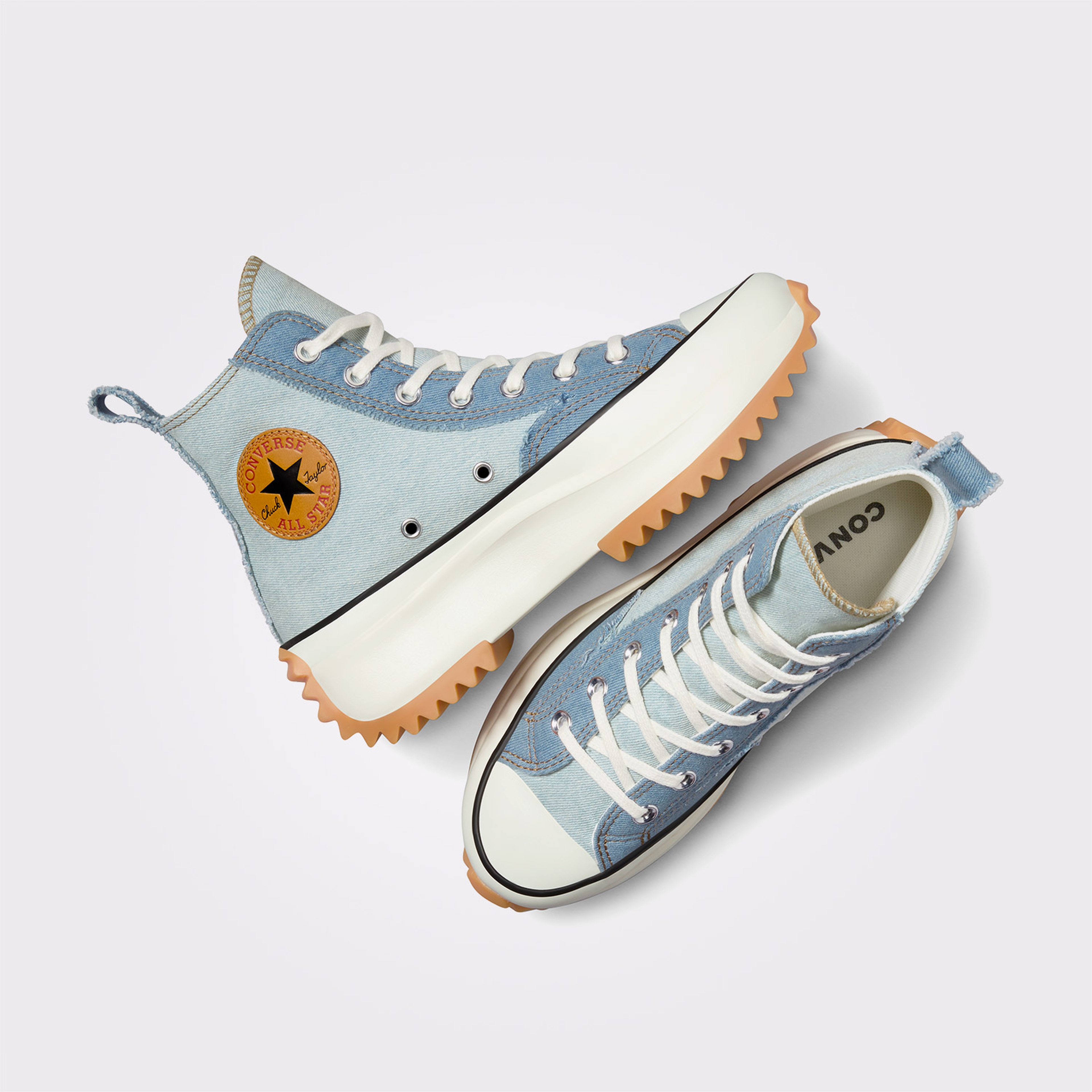 Converse Run Star Hike Unisex Mavi Dnim Platform Sneaker