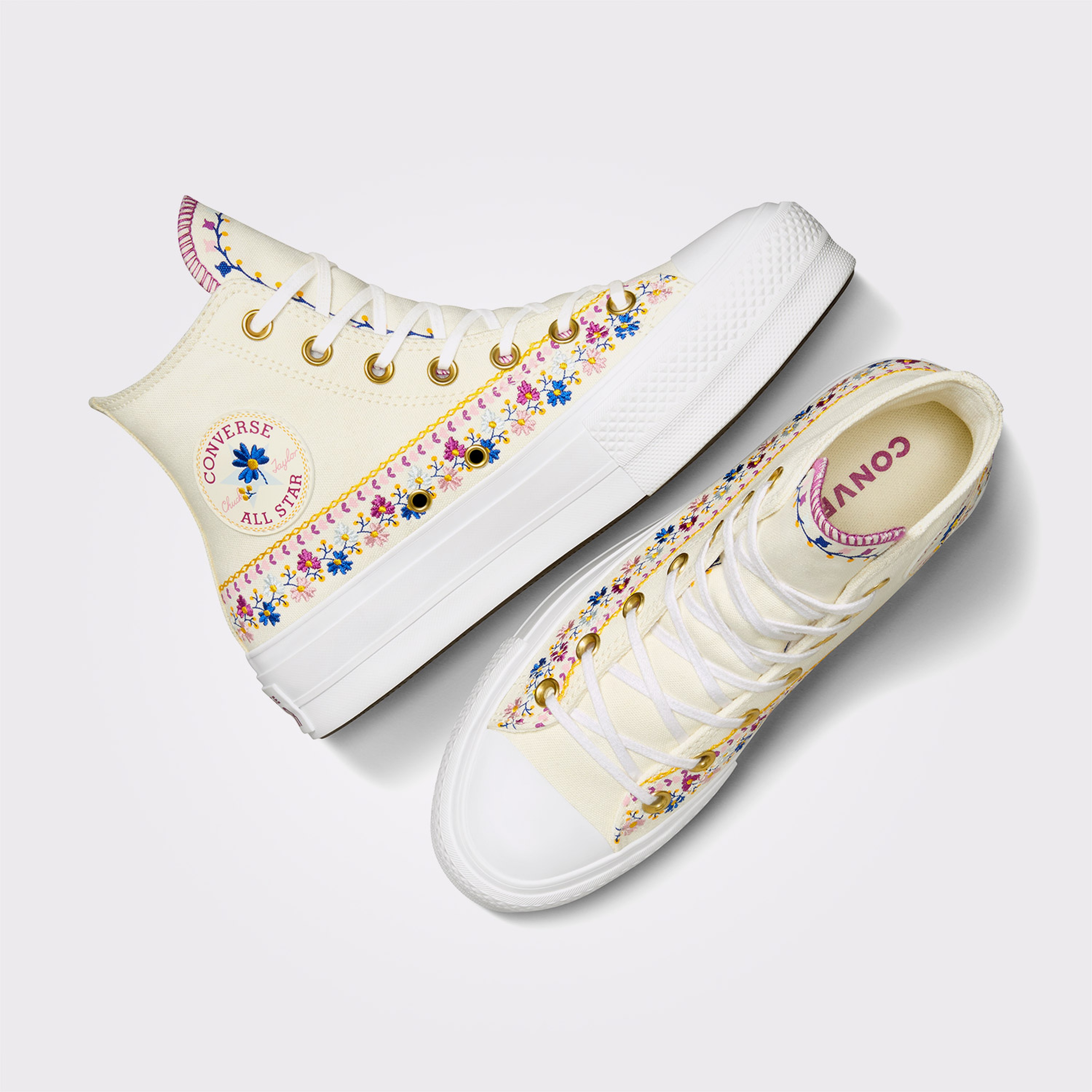 Converse Chuck Taylor All Star Lift Unisex Krem Platform Sneaker