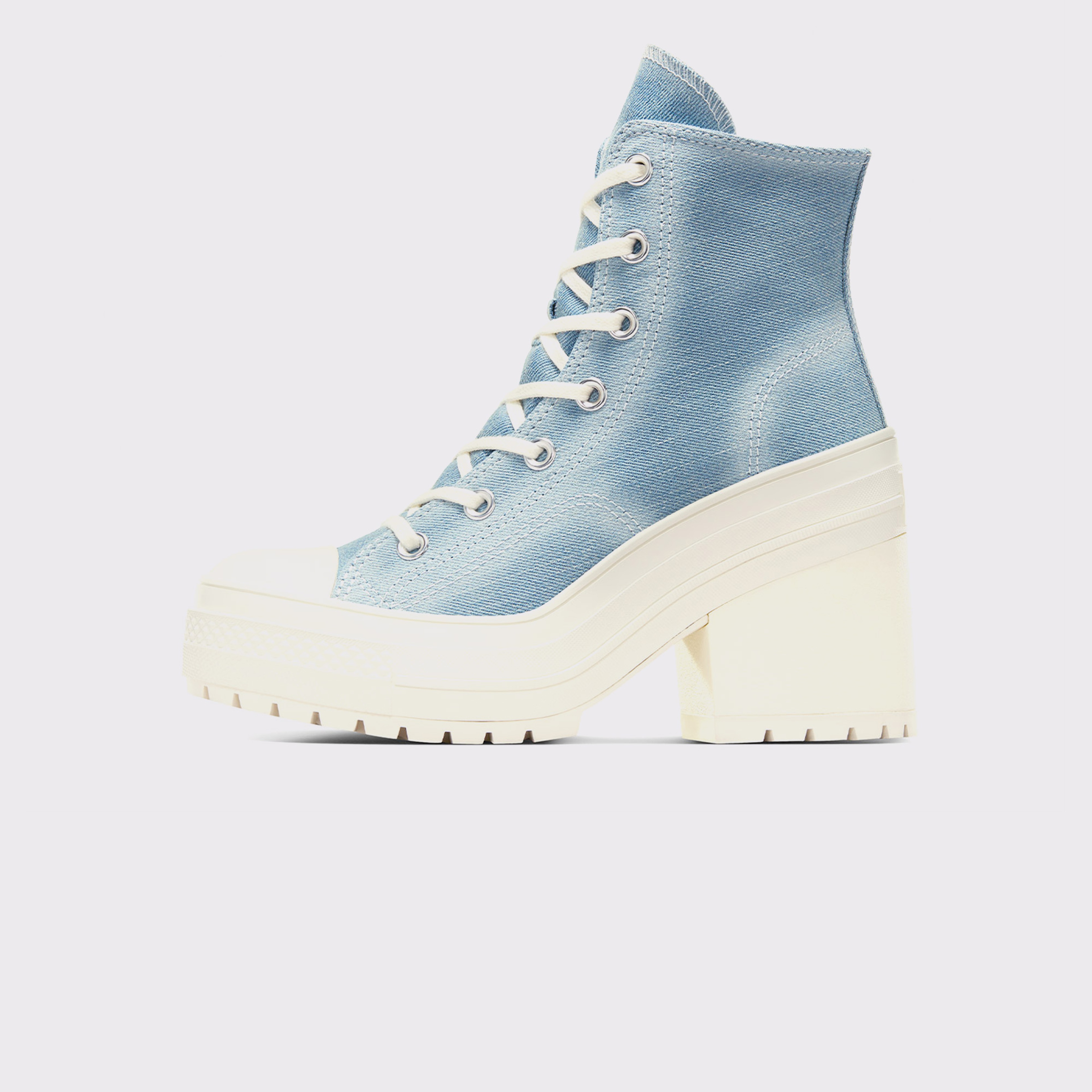 Converse Chuck 70 De Luxe Heel Unisex Denim Platform Sneaker