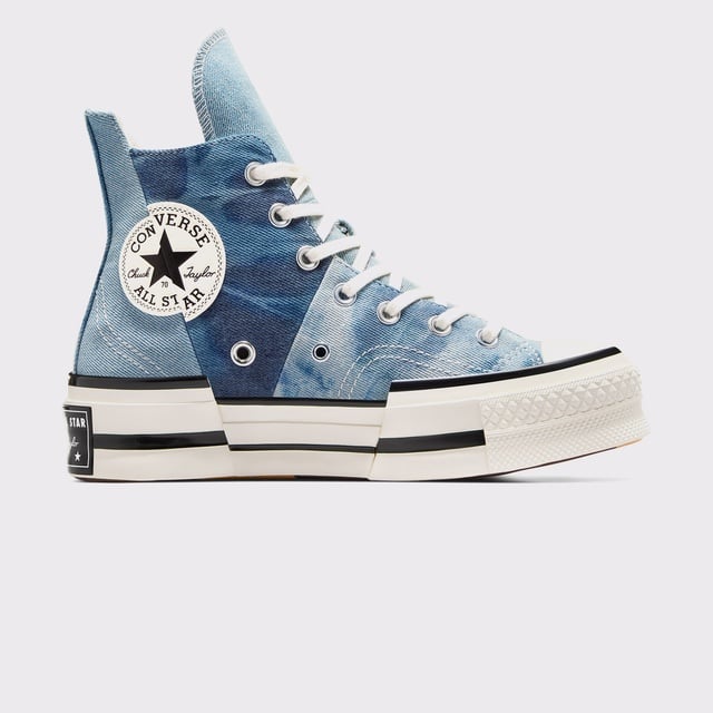 Converse Converse Mavi Chuck 70 Plus Unisex Denim Platform Sneaker | Occasion Mavi - 2. görsel