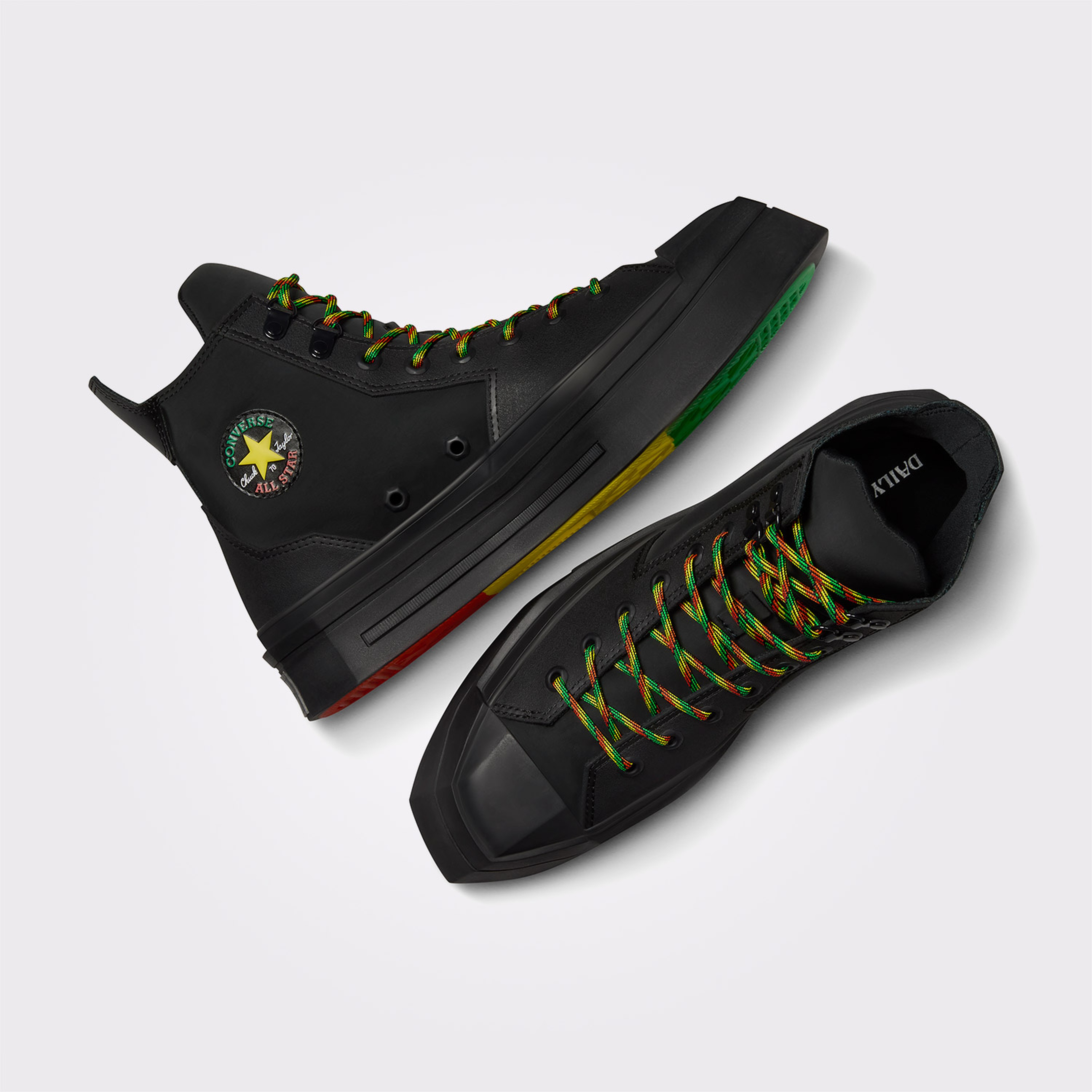 Converse Chuck 70 De Luxe Heel Unisex Siyah Platform Sneaker