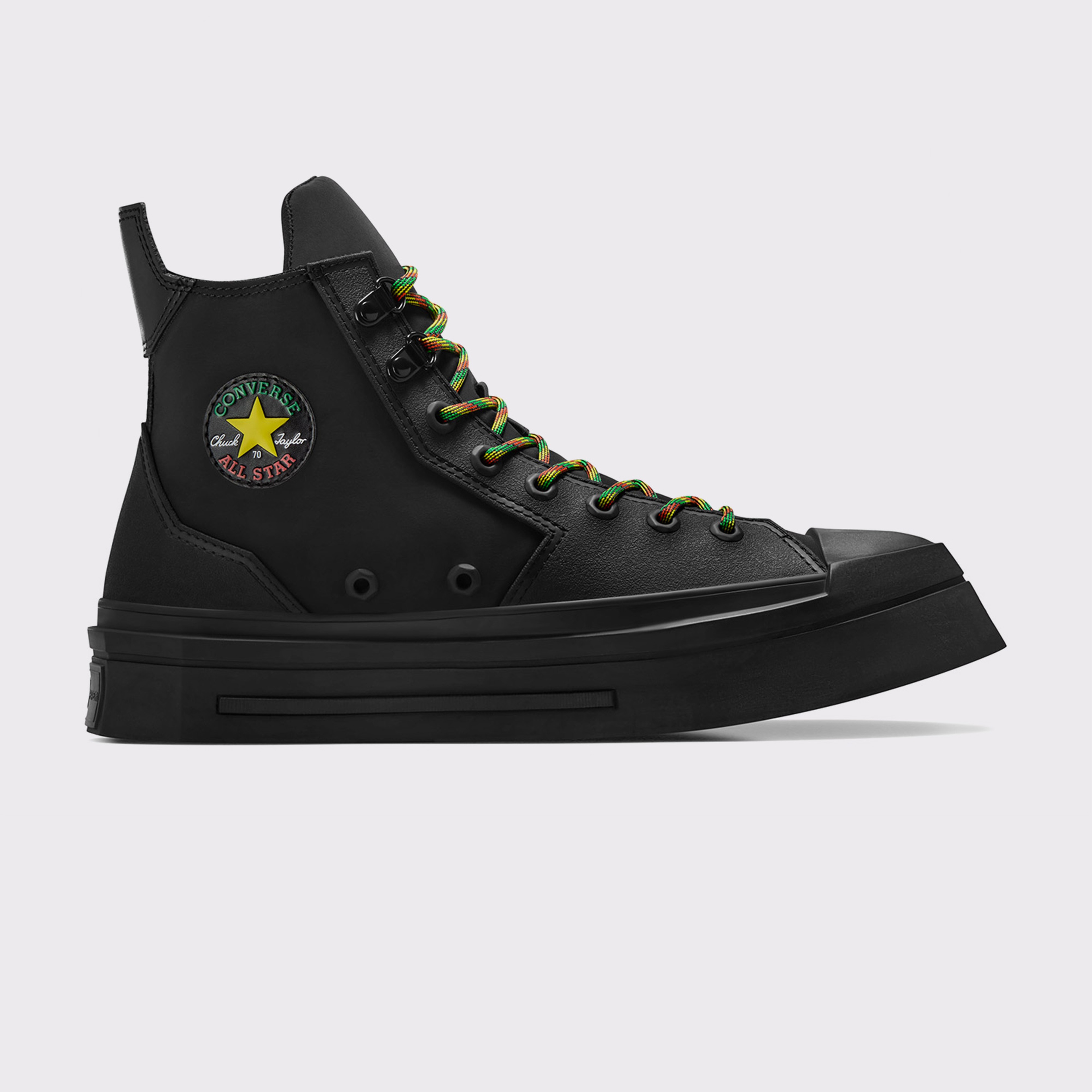 Converse Chuck 70 De Luxe Heel Unisex Siyah Platform Sneaker