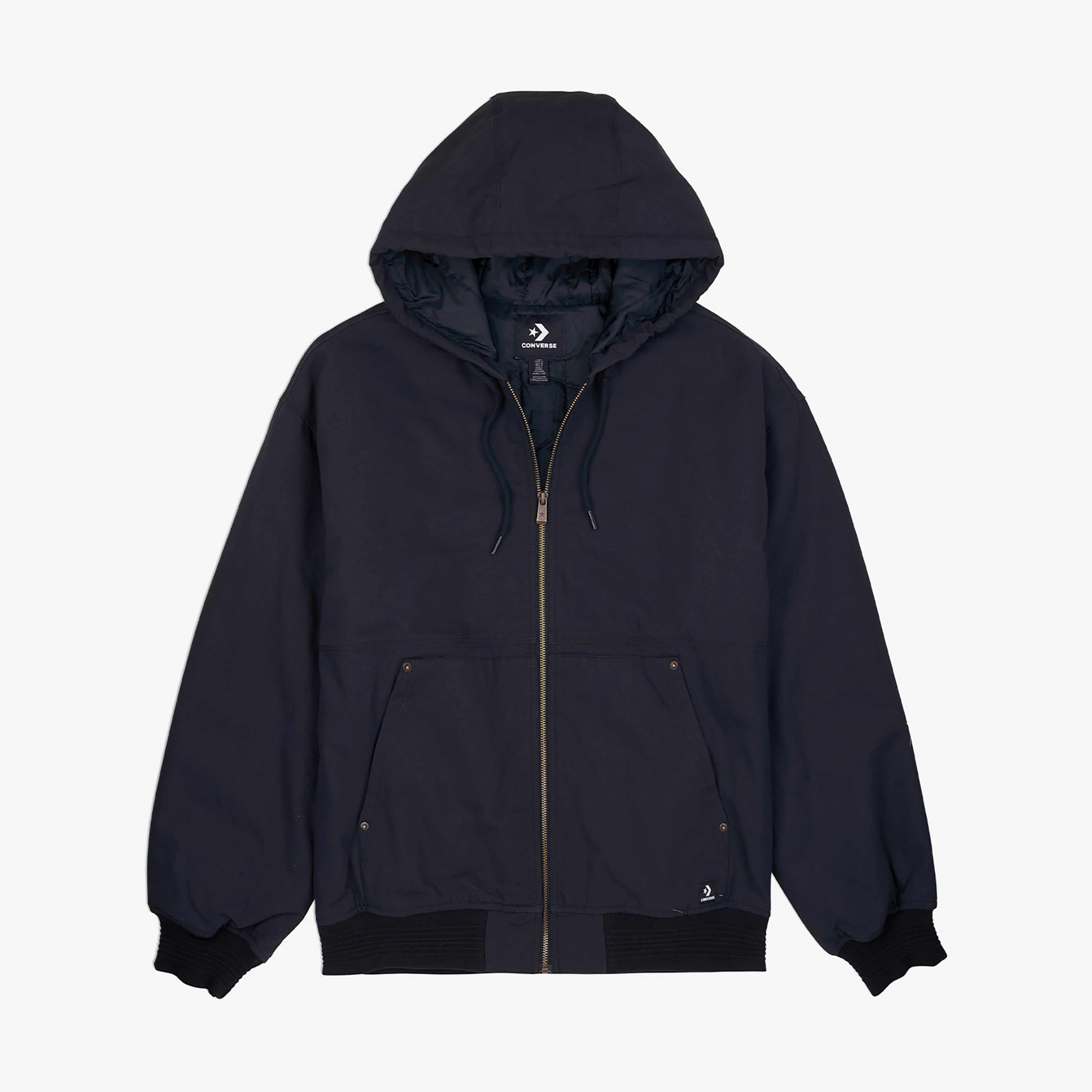Converse Classic Erkek Kapüşonlu Siyah Ceket