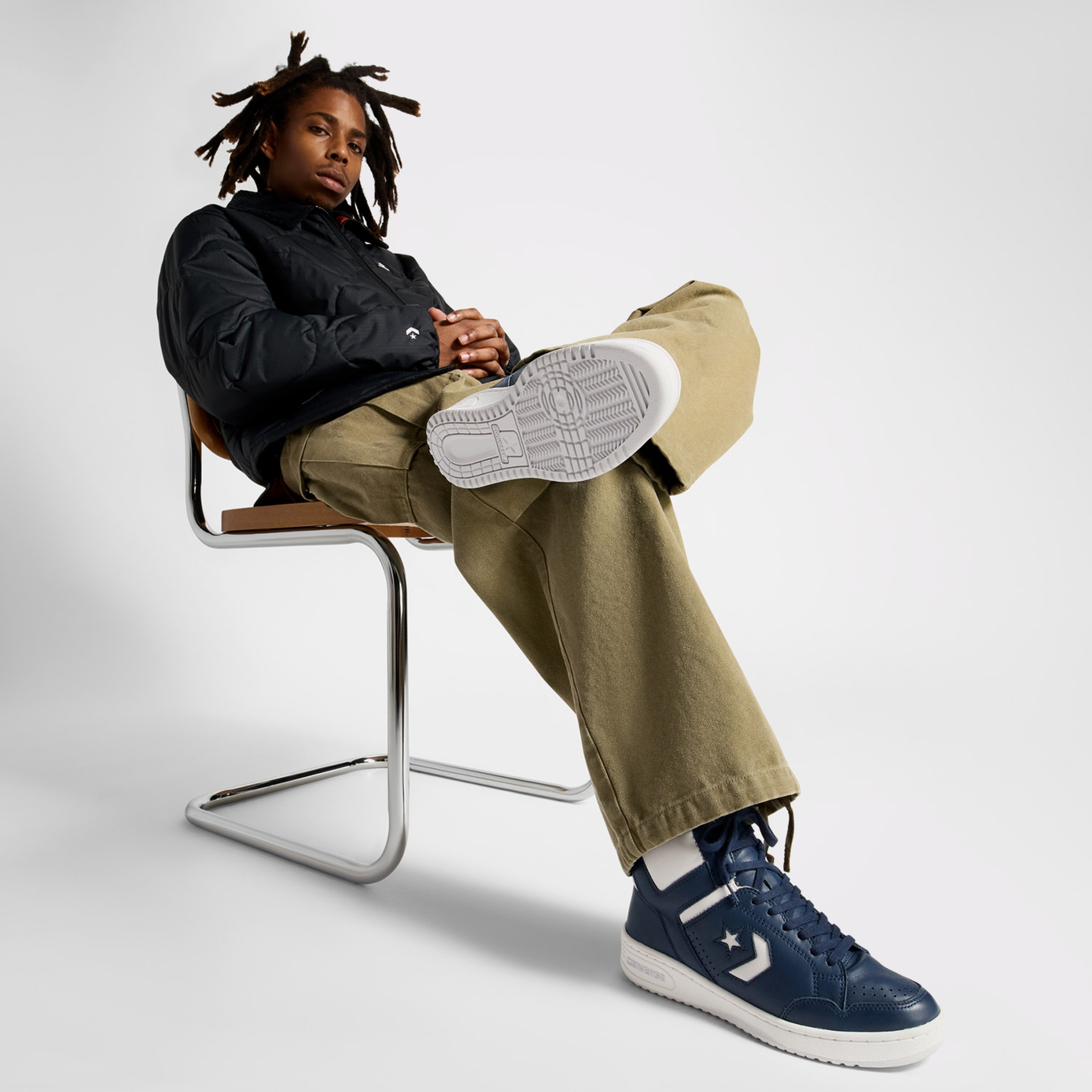 Converse CONS Weapon Unisex Lacivert Deri Sneaker