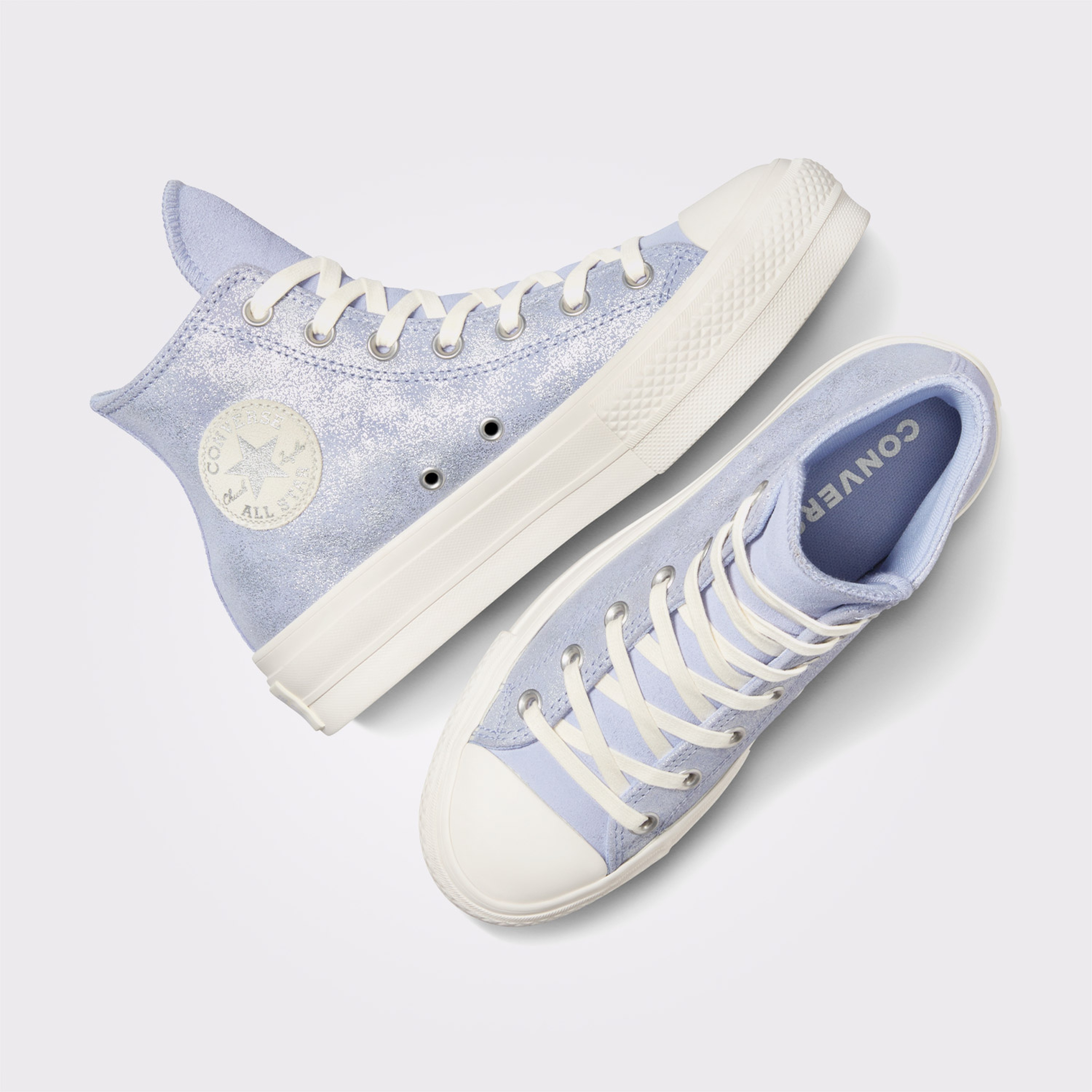 Converse Chuck Taylor All Star Lift Kadın Lila Süet Platform Sneaker