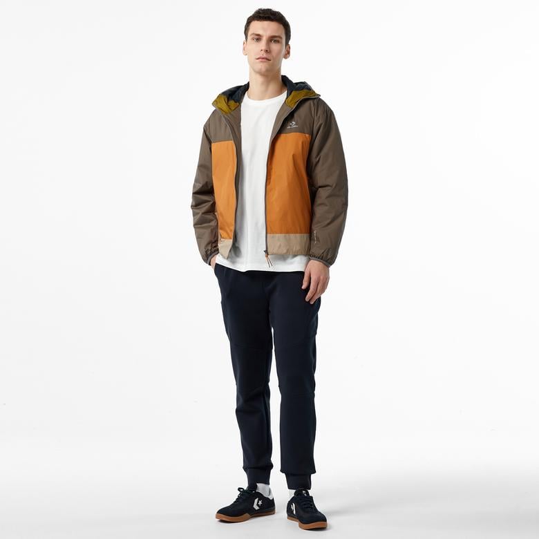 Converse Classic Erkek Kapüşonlu Gri Ceket