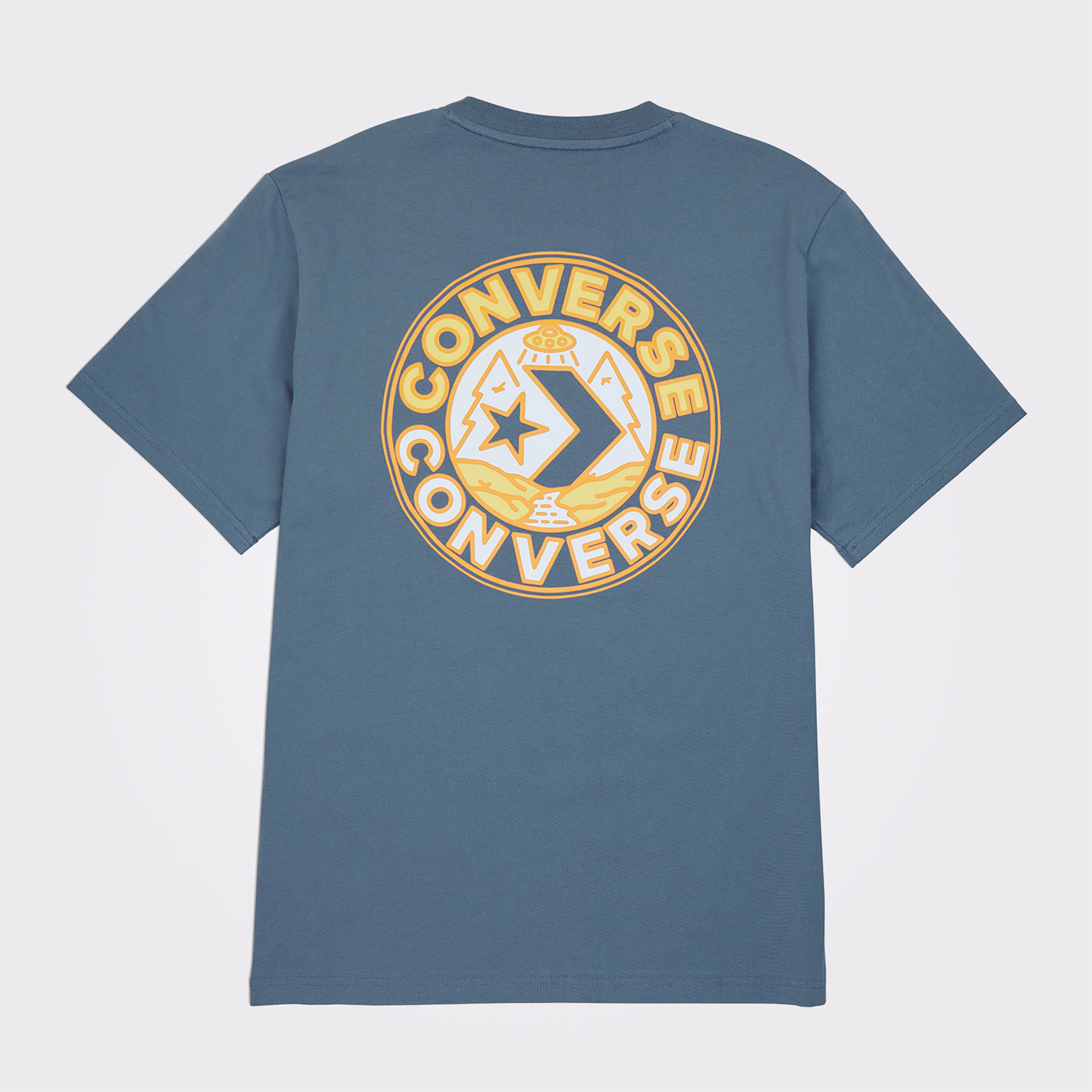 Converse Classic Erkek Baskılı Beyaz T-Shirt