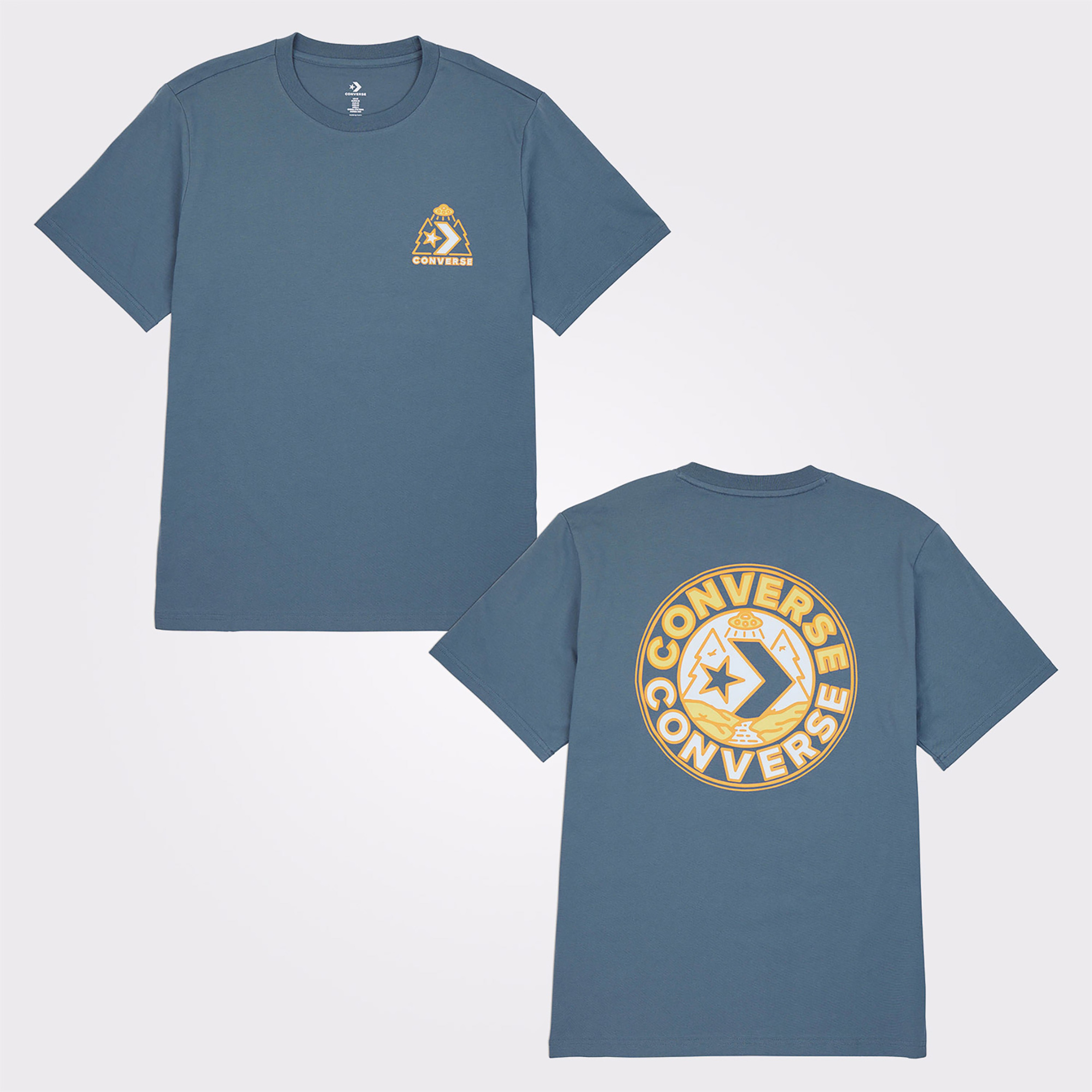 Converse Classic Erkek Baskılı Beyaz T-Shirt