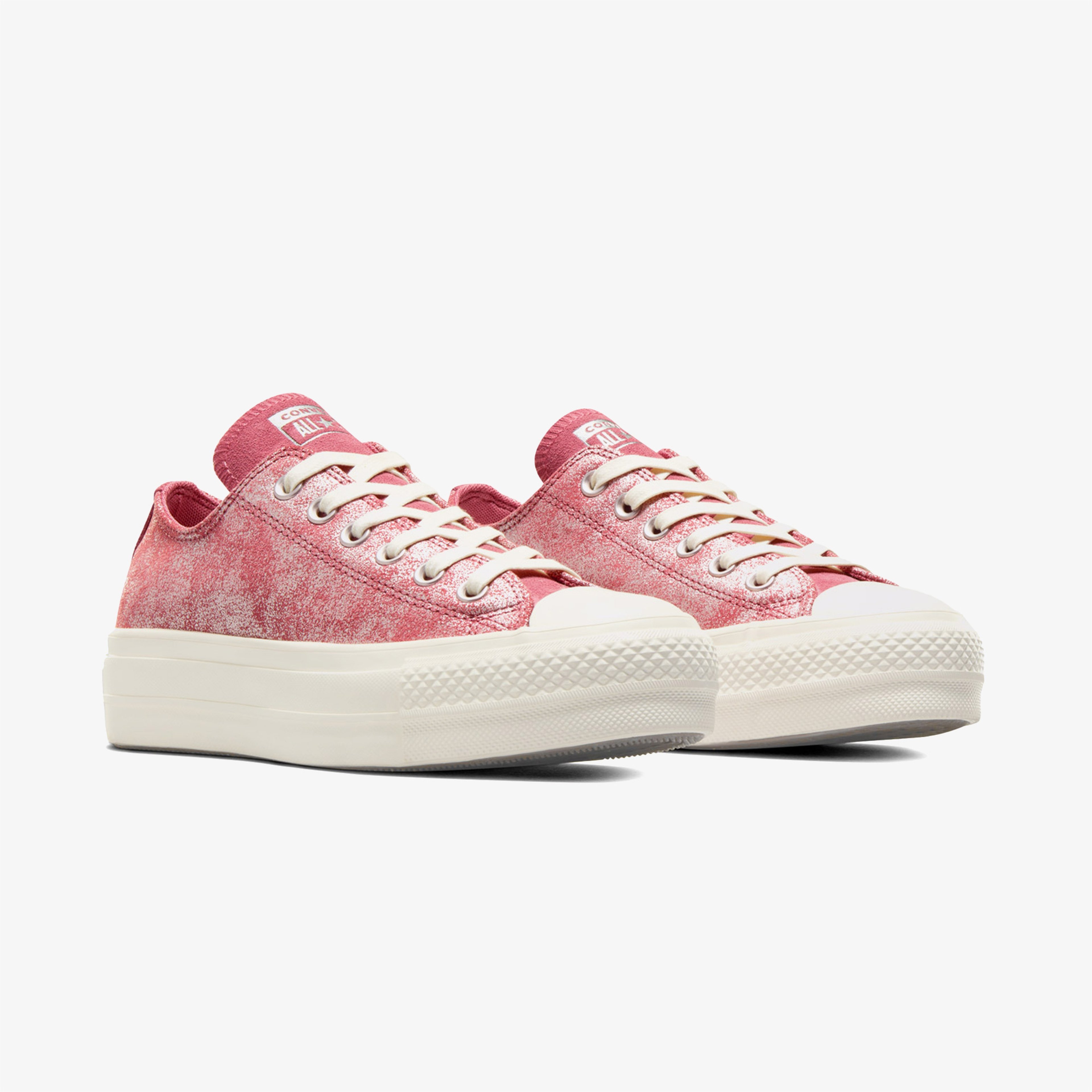 Converse Chuck Taylor All Star Lift Kadın Pembe Süet Platform Sneaker